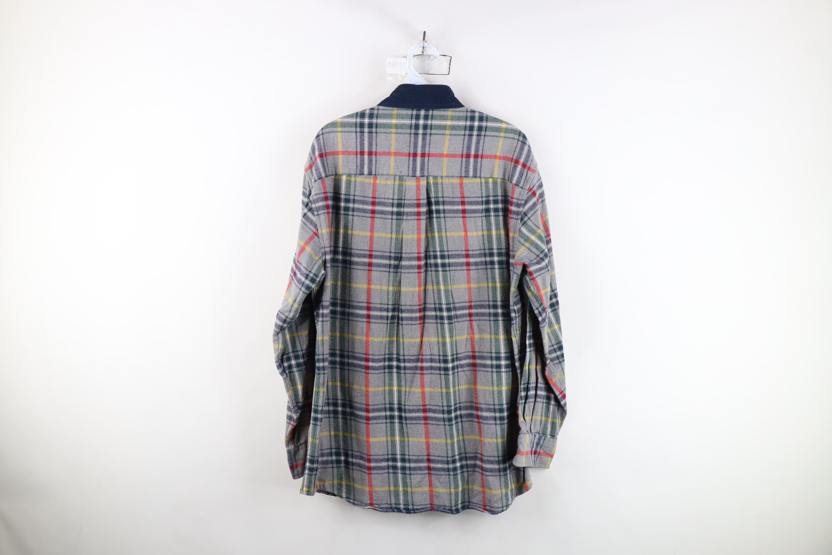 Vintage Vintage 90s Streetwear Corduroy Collar Button Down Shirt Size US M / EU 48-50 / 2 - 10 Thumbnail