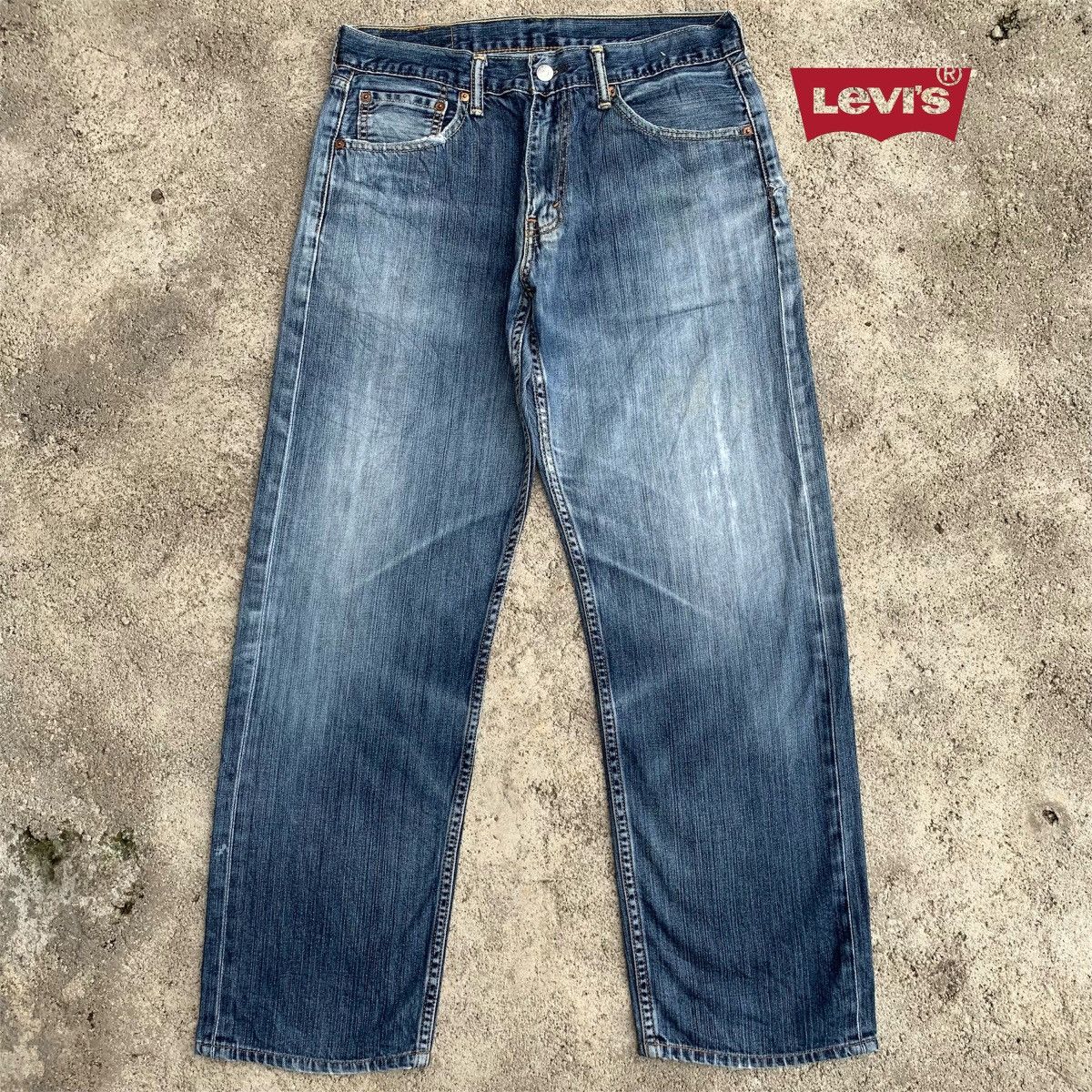 Levi's Levis 503 Straight Washed Distressed Y2K Denim Jeans W31 Size US 31 - 1 Thumbnail