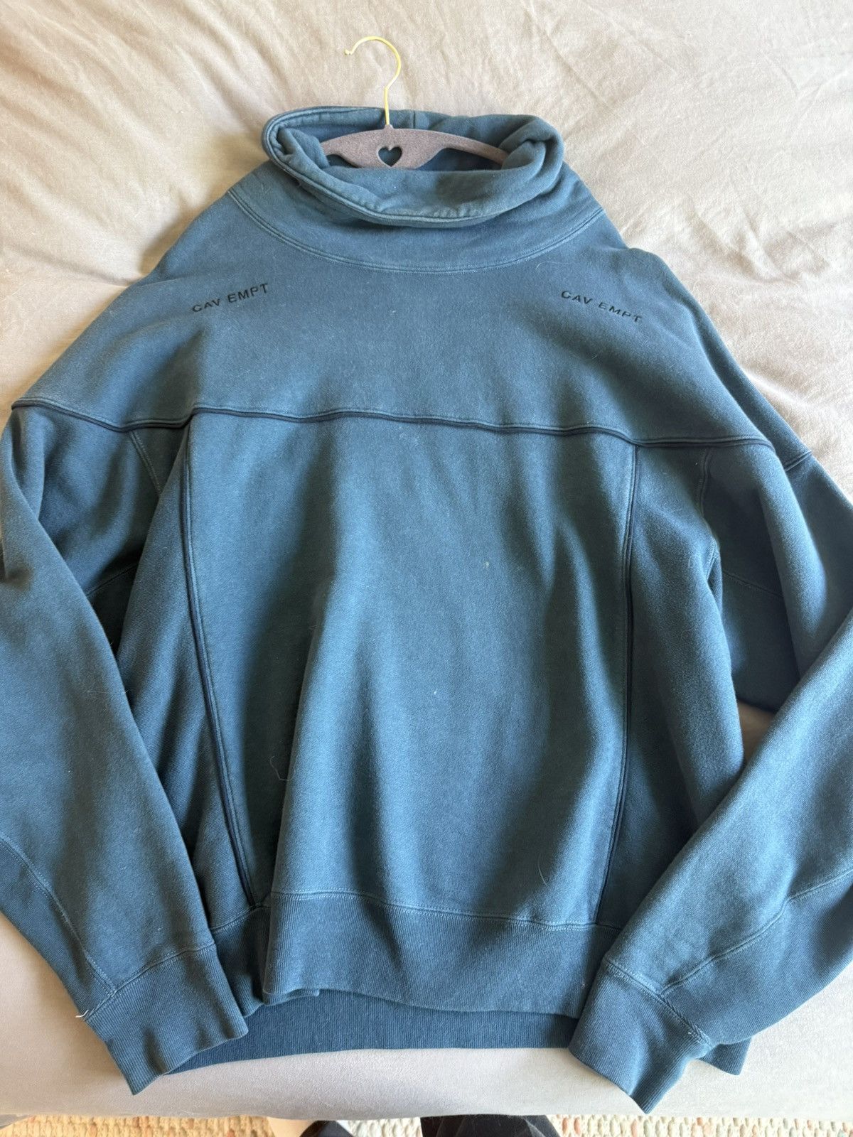 【C.E cavempt】LAGUE WIDE RIB CUT CREWNECK C.E (Cav EMPT) Zip Hoodie Plague Wide RIB Cut Hoody L Cotton