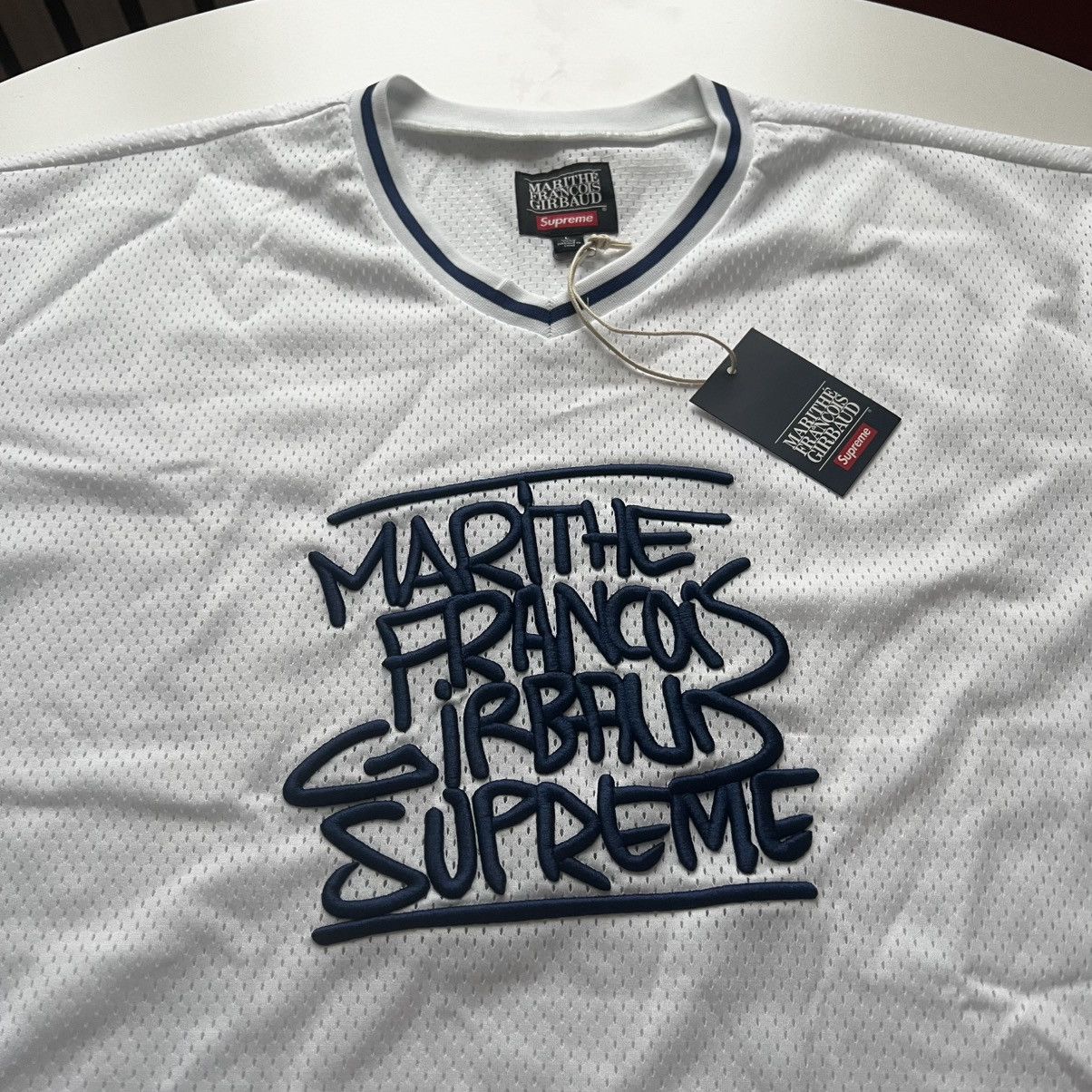 Supreme Supreme Marithé + François Girbaud Hockey Jersey White L Size US L / EU 52-54 / 3 - 2 Thumbnail