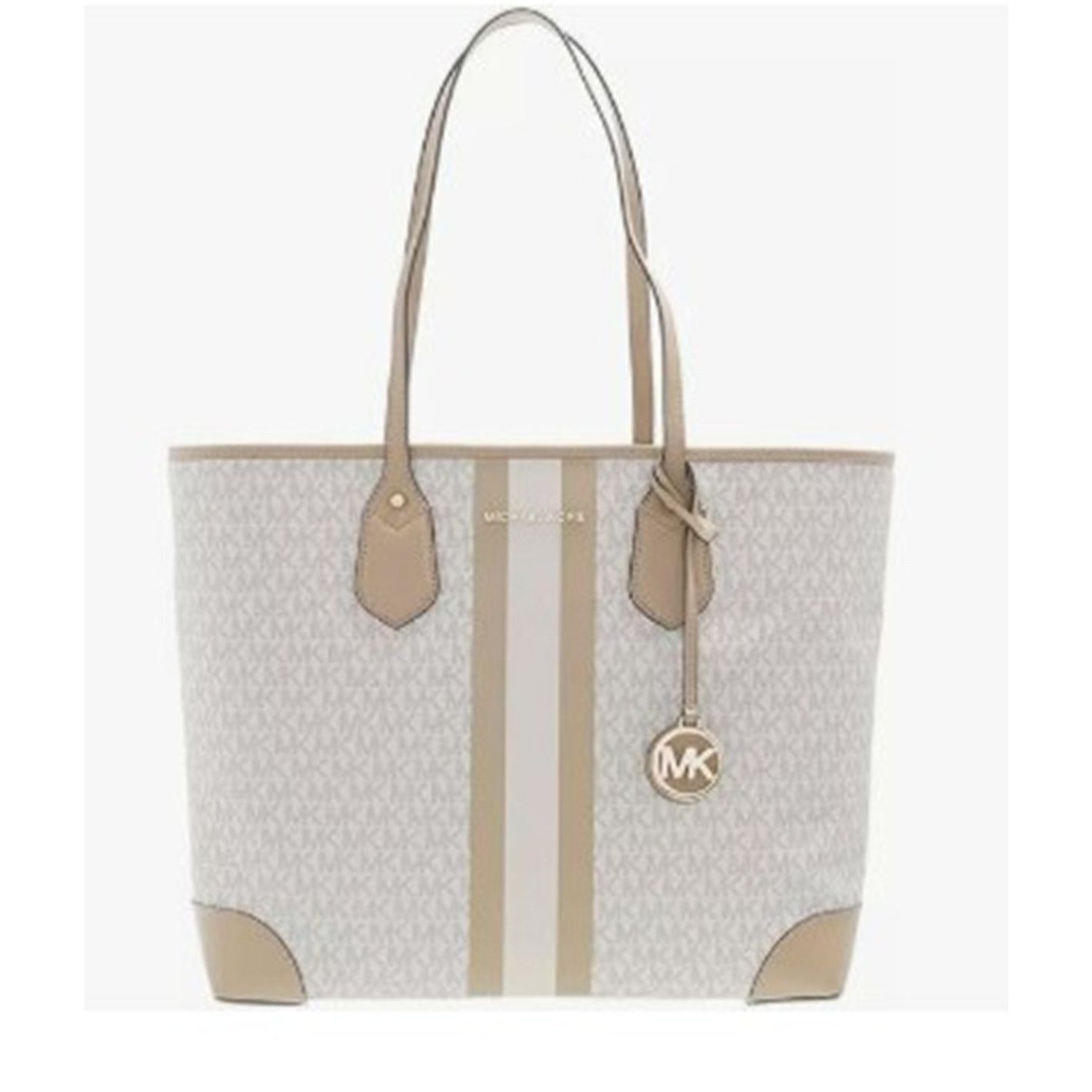 Michael Kors Michael Kors Carter Large Open Tote Bright White/Multi Bag Size ONE SIZE - 5 Thumbnail