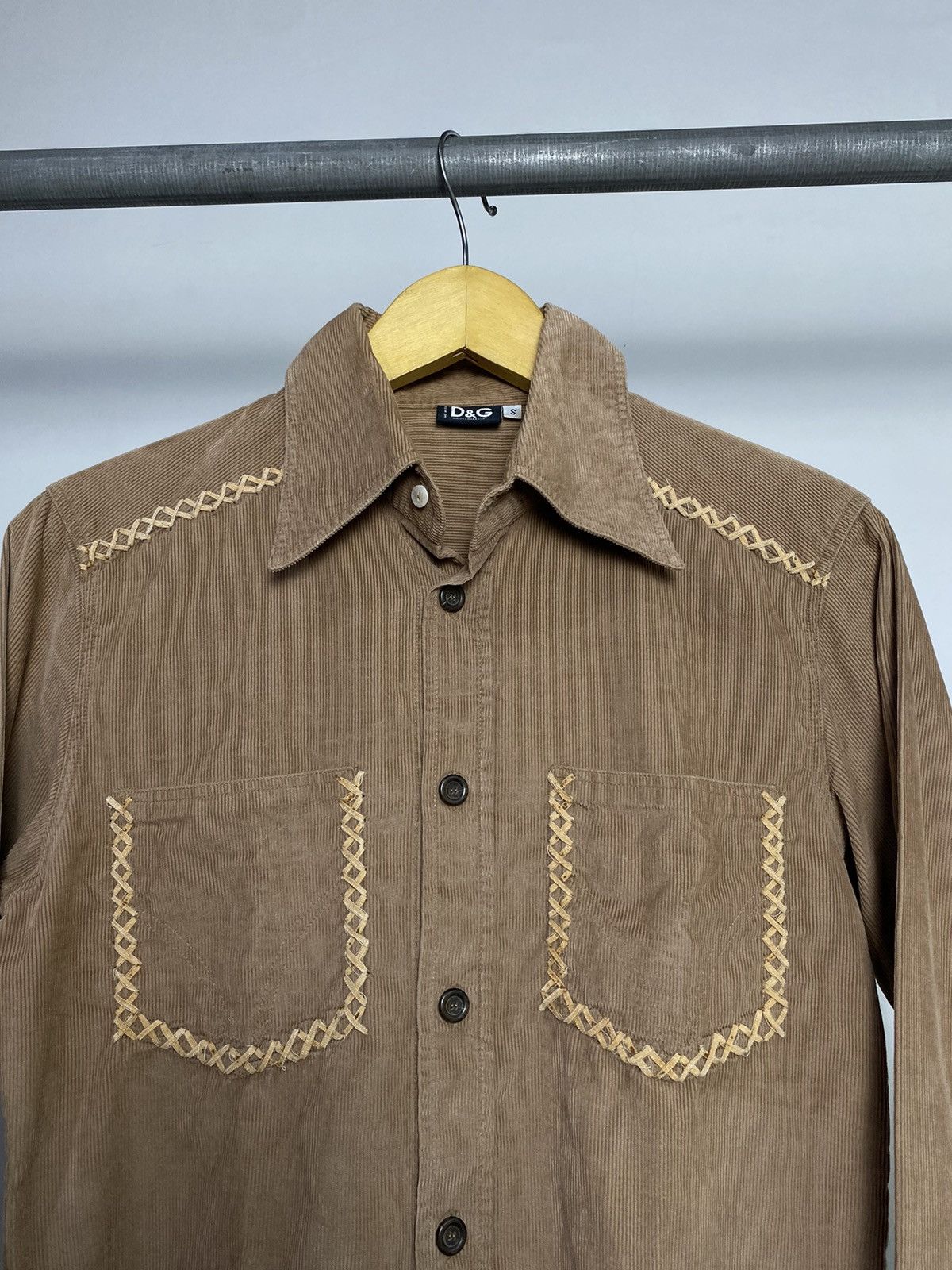 Dolce & Gabbana Dolce Gabbana Corduroy Braided Cord Western Shirt Size US S / EU 44-46 / 1 - 3 Thumbnail