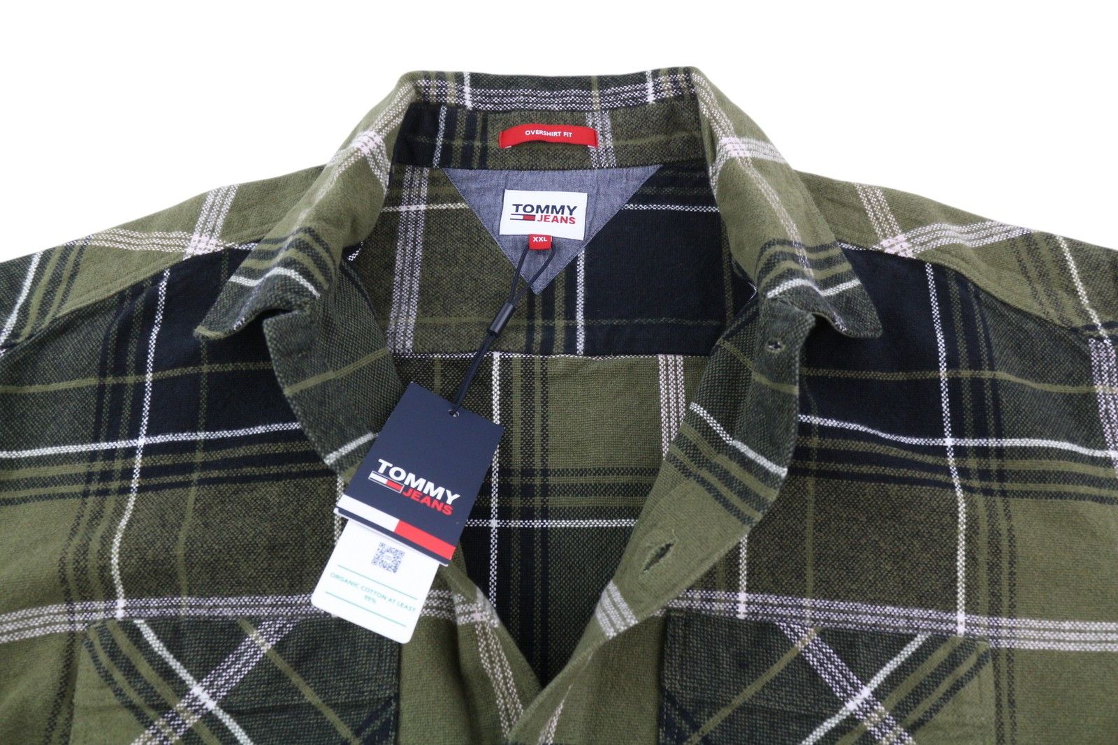 Tommy Hilfiger BRUSHED CHECK 2XL Overshirt Flannel Thick Button Top 85205 Size US XL / EU 56 / 4 - 9 Thumbnail