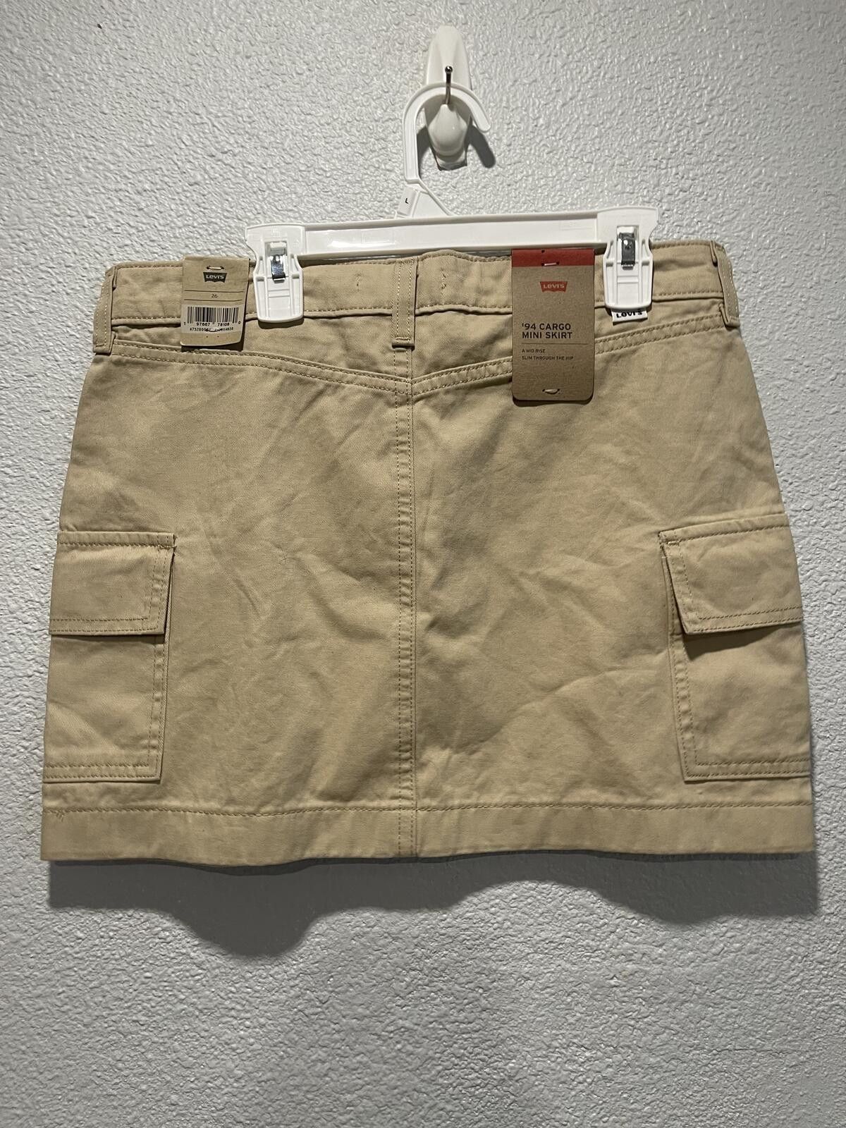 Levi's Levi's '94 Cargo Mini Skirt Beige Size 26 Size 26" / US 2 / IT 38 - 2 Thumbnail