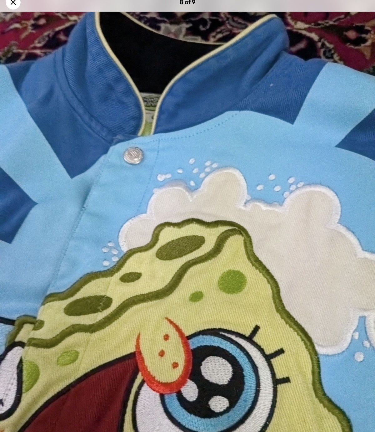 JH Design Vintage SpongeBob SquarePants NASCAR Jacket Size Small Nick Size US S / EU 44-46 / 1 - 8 Thumbnail