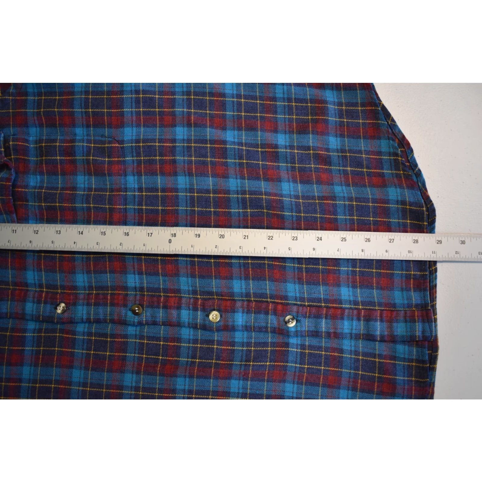 Sears VINTAGE Sears Roebuck Single Needle Tailoring Flannel Shirt Mens Fits Medium Shirt Size US M / EU 48-50 / 2 - 6 Thumbnail