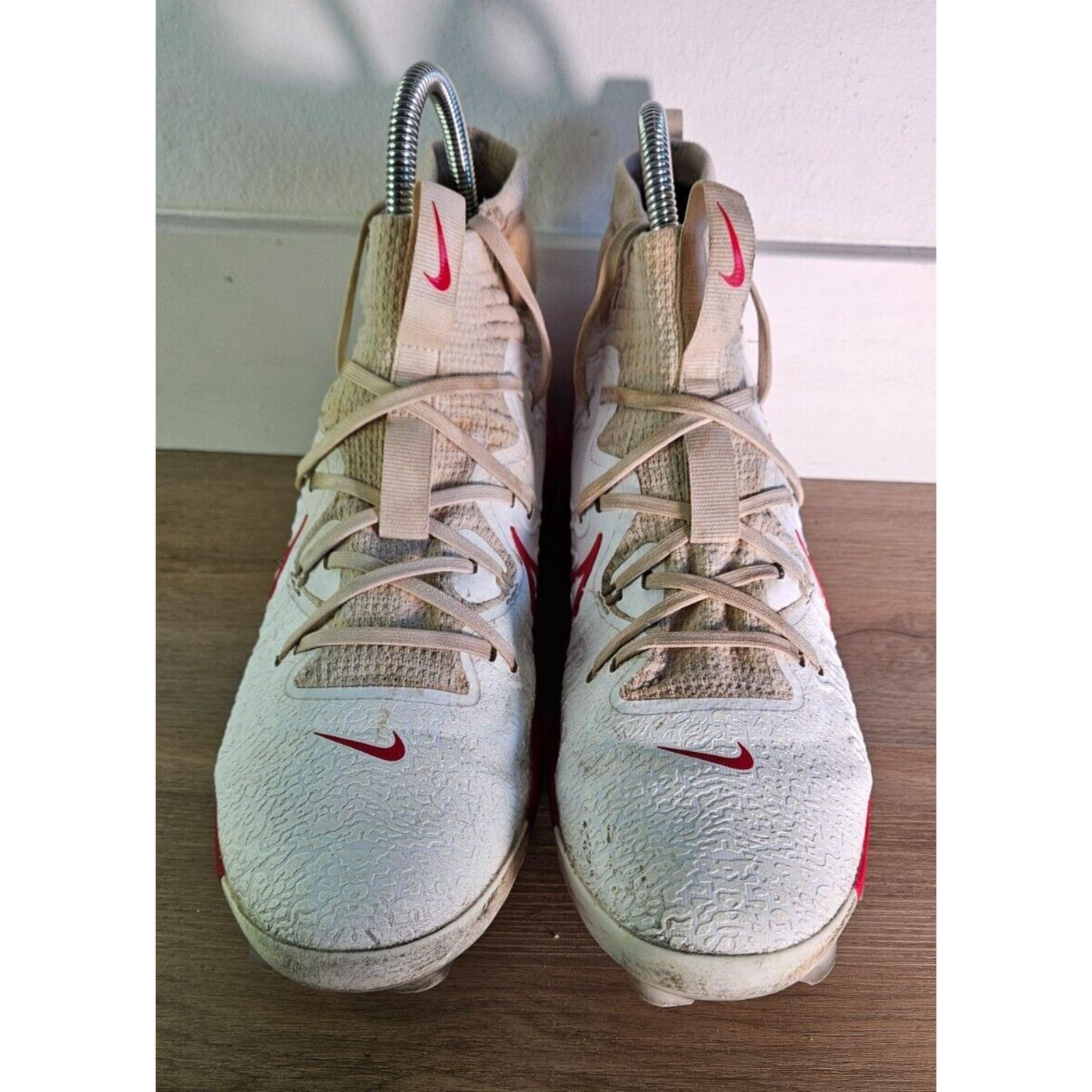 Nike Nike Alpha Menace Elite 2 Cleats White/Red Men’s Size 10 Size US 10 / EU 43 - 2 Thumbnail