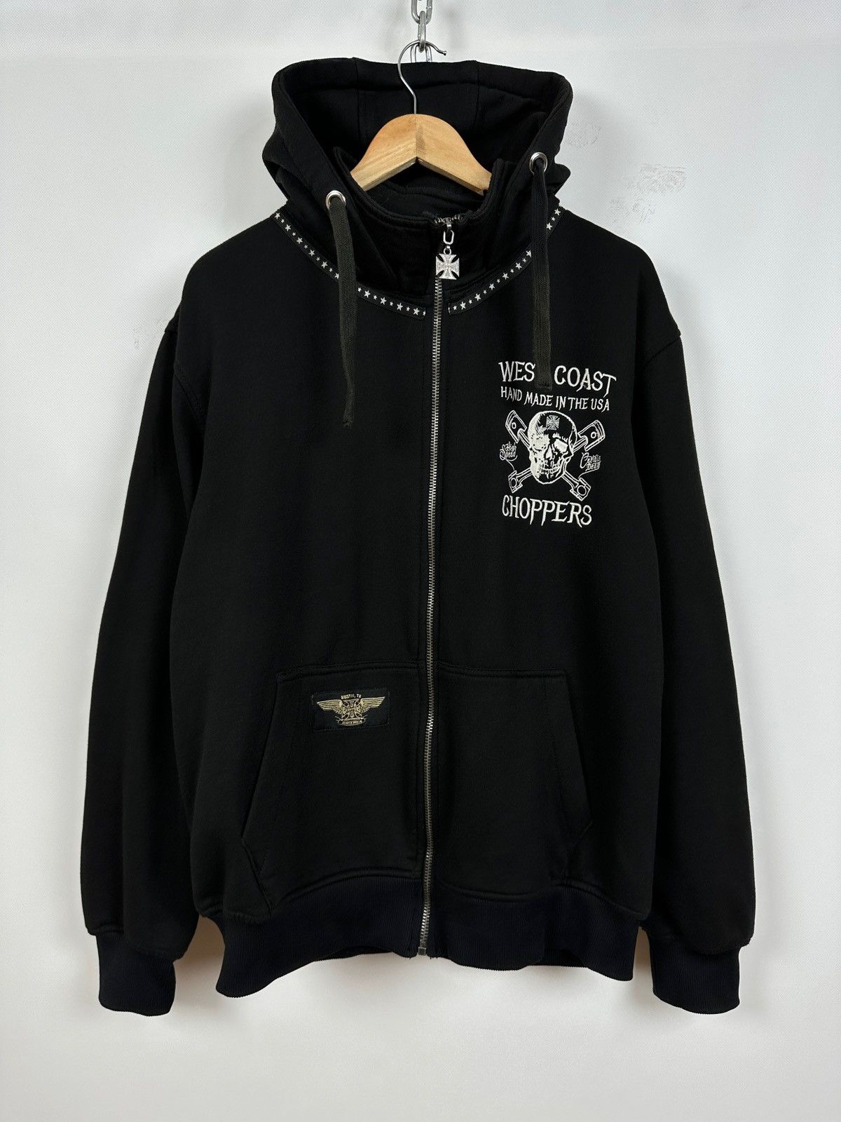 Vintage Vintage West Coast Choppers Hand Made In The USA Hoodie Size US L / EU 52-54 / 3 - 2 Thumbnail