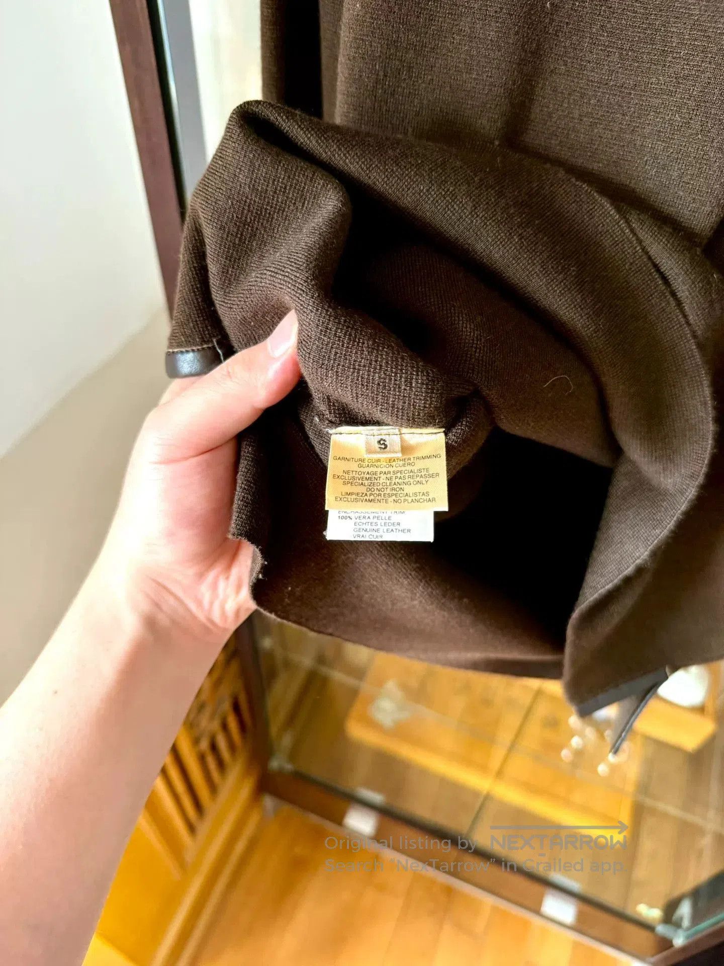 Hermes Hermès Brown Cashmere Knit Sweater. Size US S / EU 44-46 / 1 - 5 Thumbnail