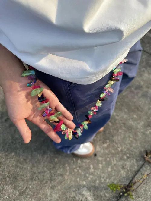 Jewelry Colored Ore Wallet Chain, Y2K Pants Chain Size ONE SIZE - 2 Thumbnail