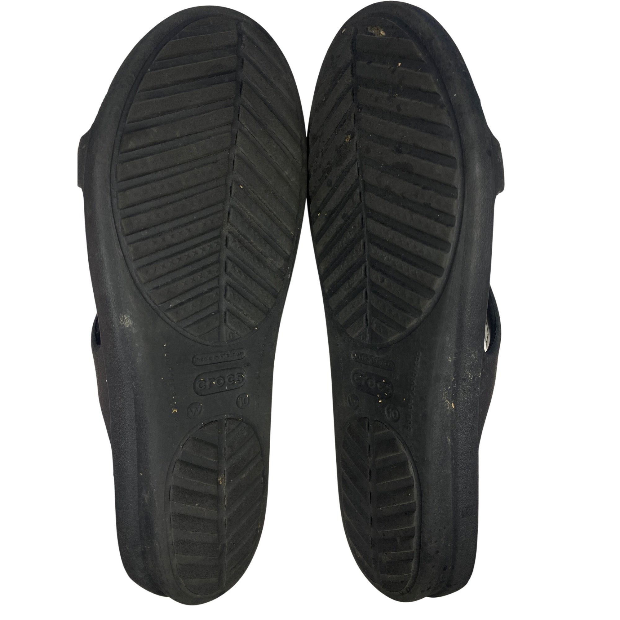 Crocs Crocs Sanrah Women's 10 Black Slides Sandals Flats Slip On S Size US 10 / IT 40 - 7 Thumbnail
