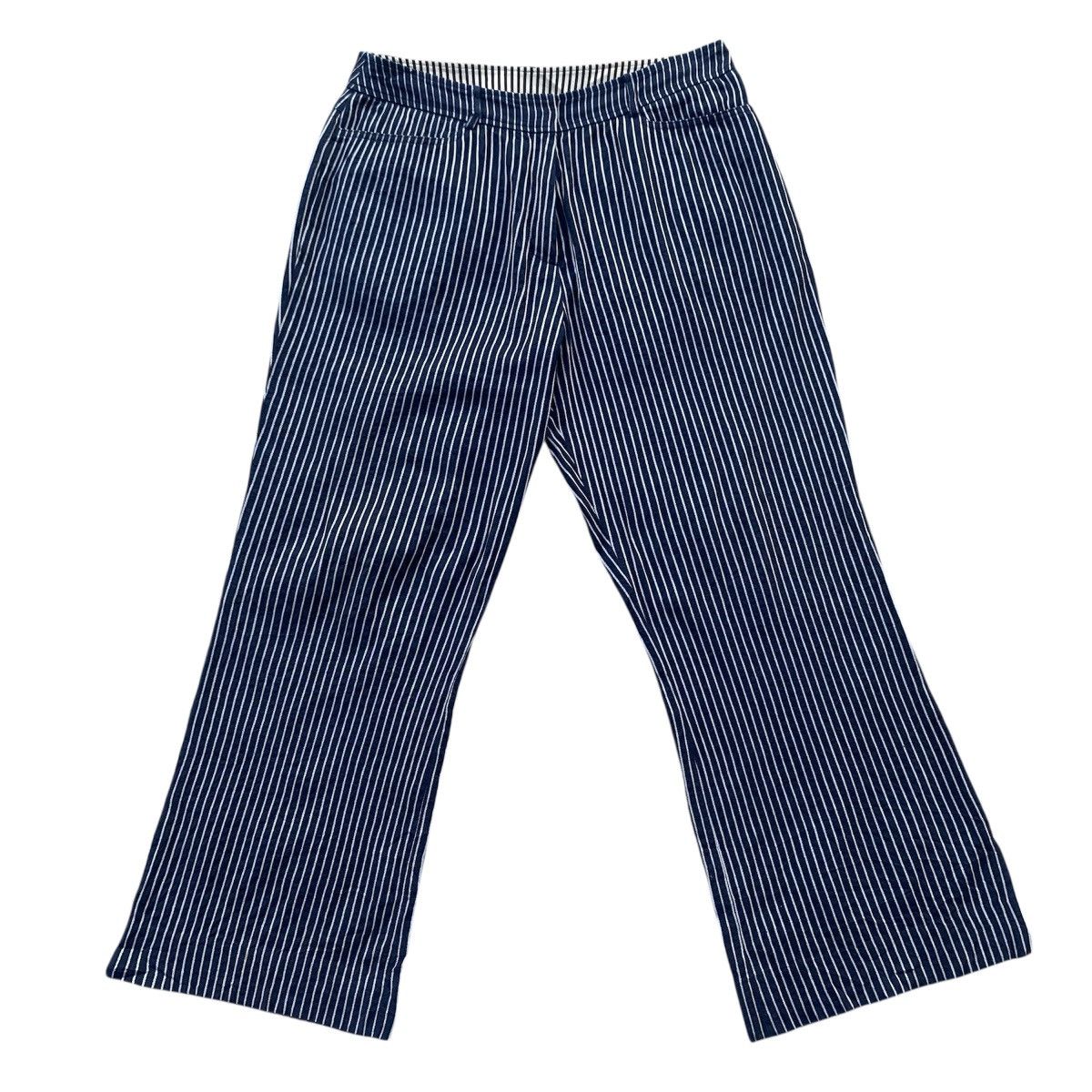 Lanvin LANVIN Sport Pinstripe Hickory Trousers Minimal Luxury Pants Size US 30 / EU 46 - 2 Thumbnail