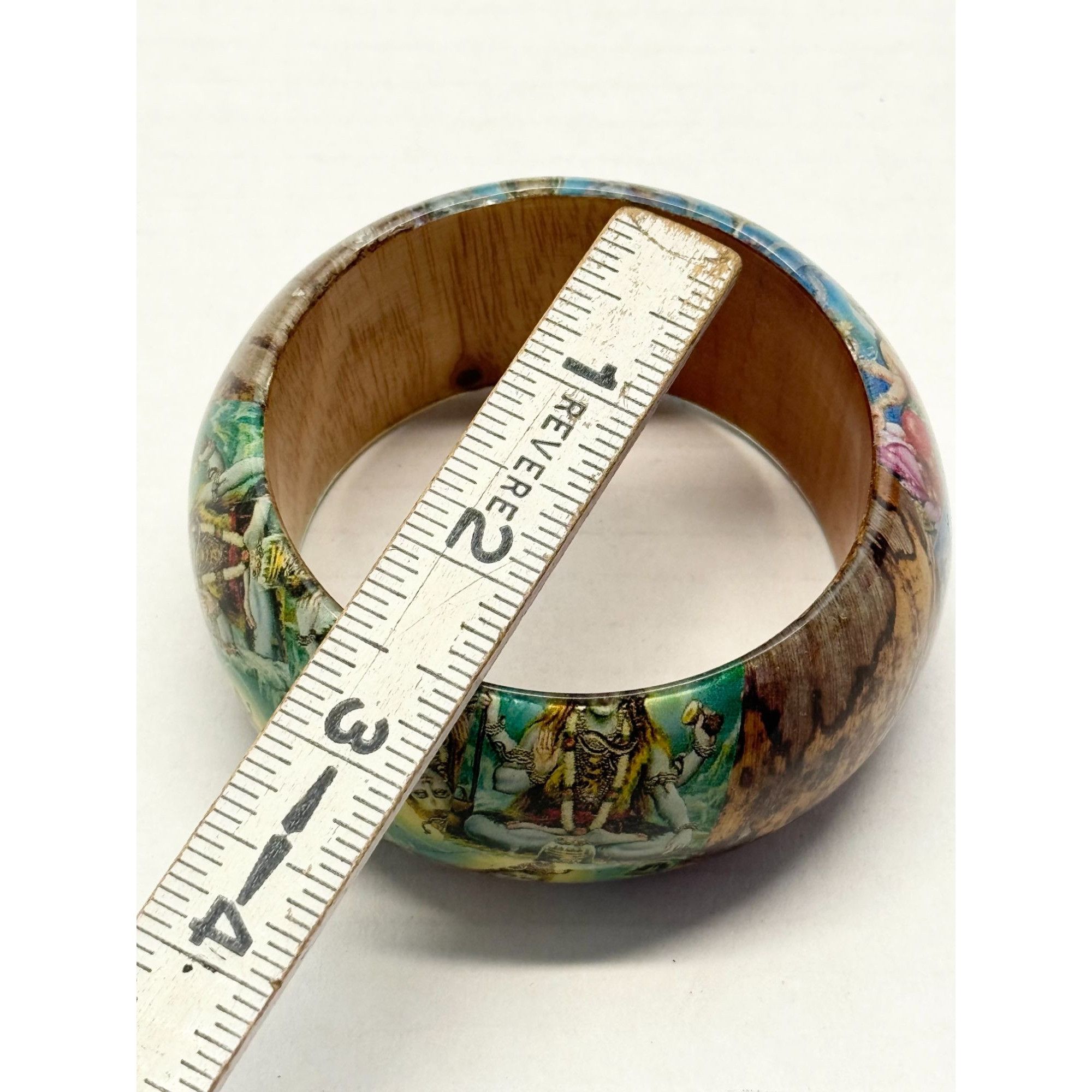 Vintage Vintage banana wood bangle bracelet Size ONE SIZE - 5 Thumbnail