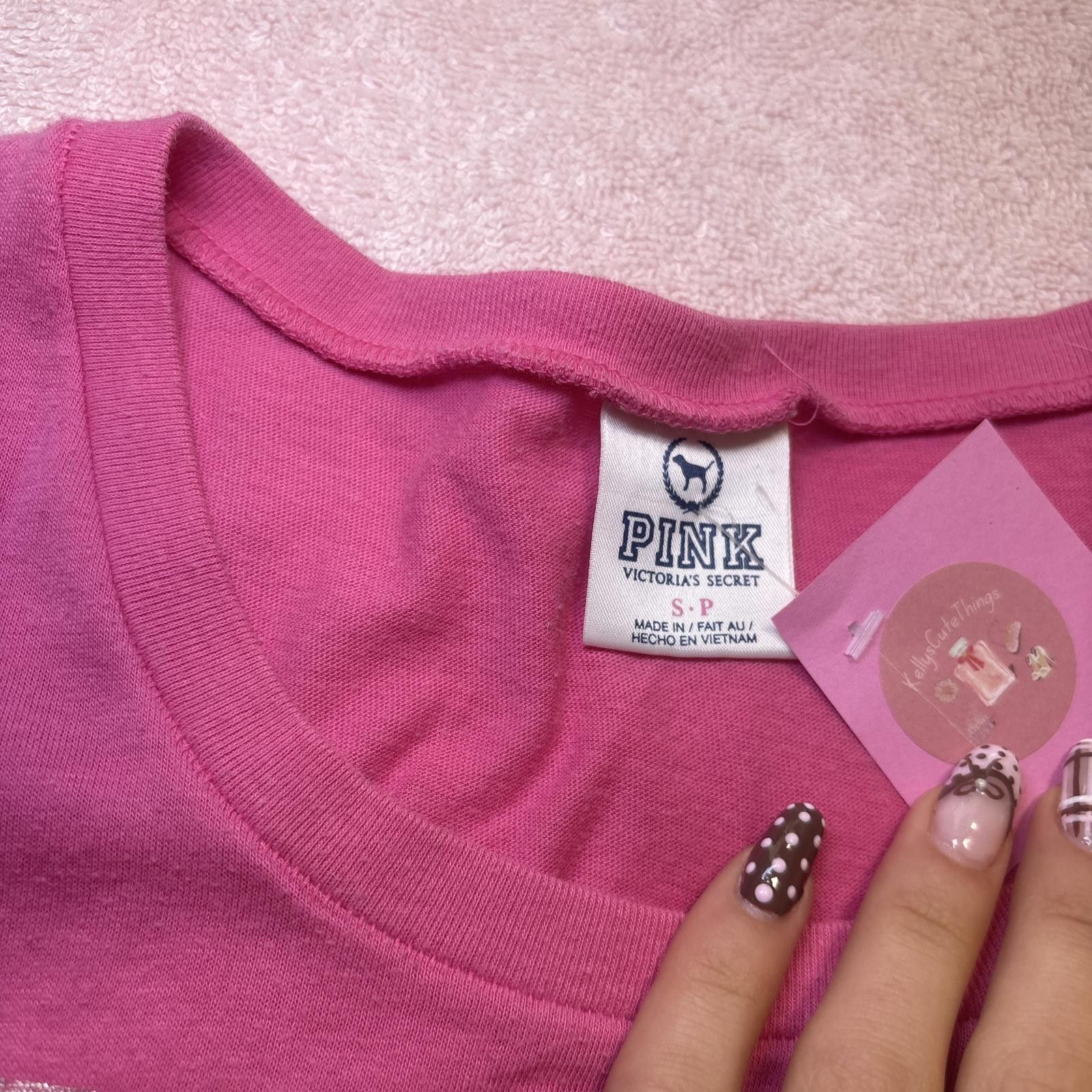Pink y2k PINK victoria's secret baby tee Size S / US 4 / IT 40 - 5 Thumbnail
