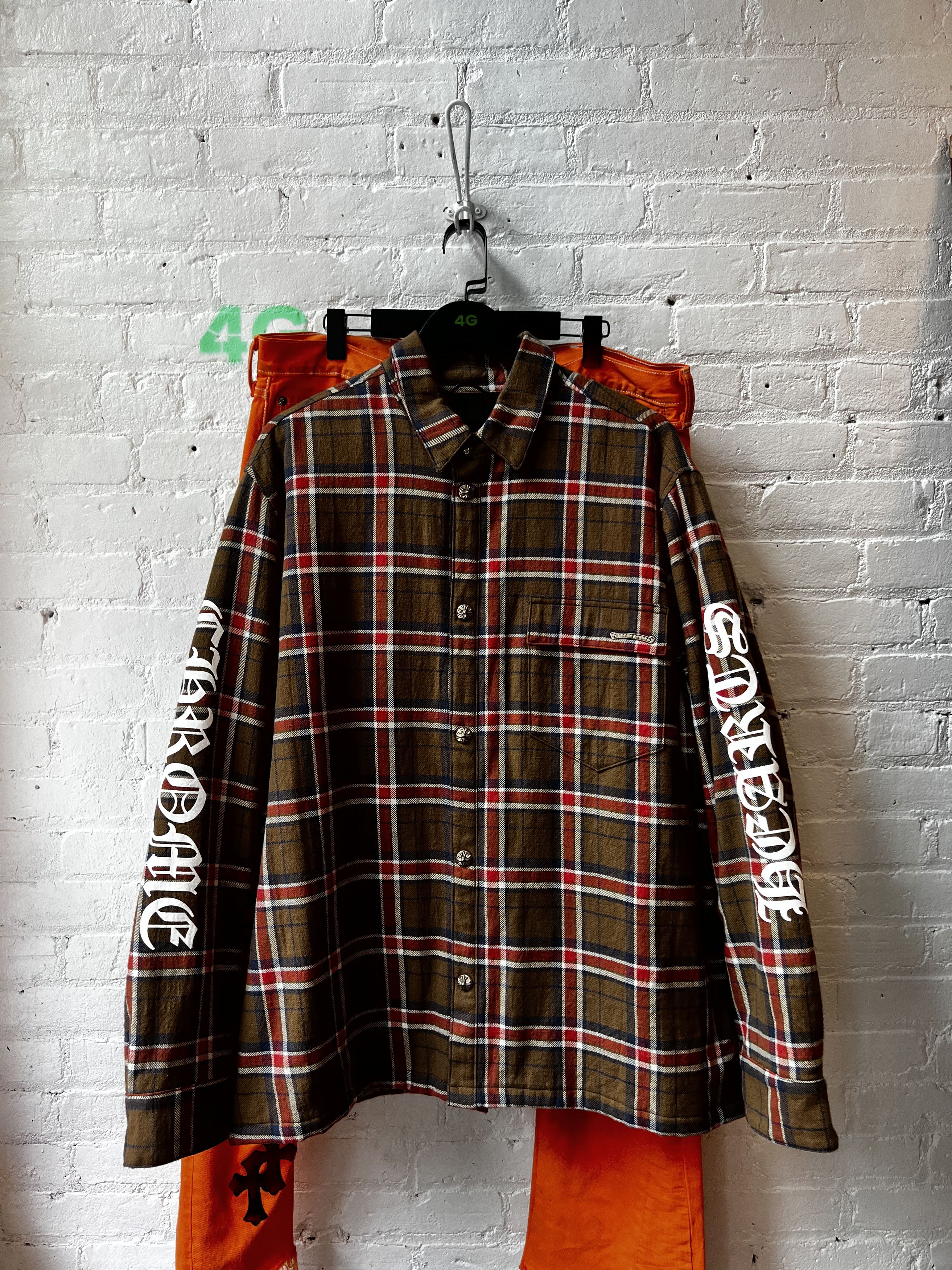 Chrome Hearts Chrome Hearts Flannel XXL Jacket 4G SELLER Size US XXL / EU 58 / 5 - 1 Thumbnail
