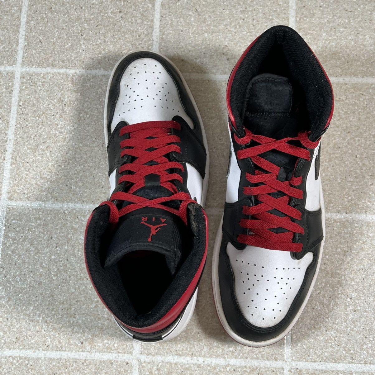 Jordan Brand Jordan Air Jordan 1 Mid Gym Red Black White Leather Mid Top Size US 10.5 / EU 43-44 - 6 Thumbnail