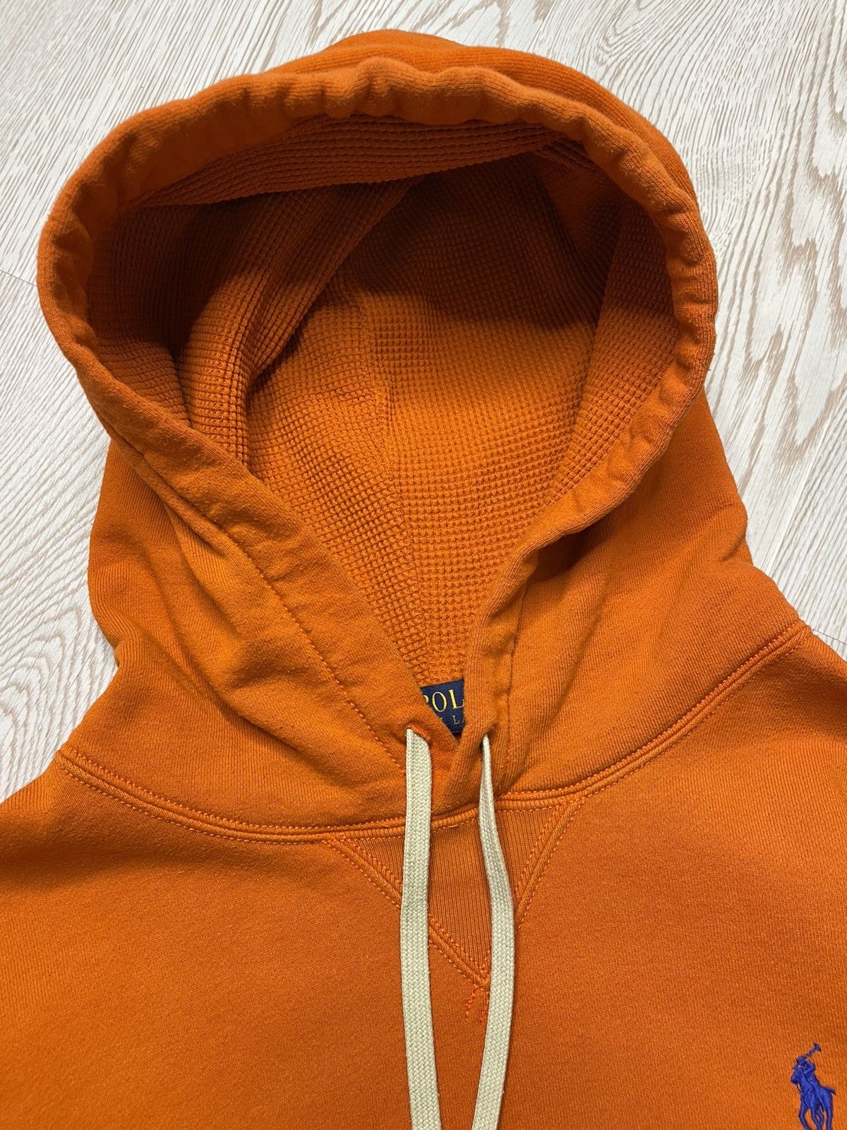Polo Ralph Lauren × Vintage Vintage Y2K Polo Ralph Lauren Orange hoodie size M Size US M / EU 48-50 / 2 - 4 Thumbnail