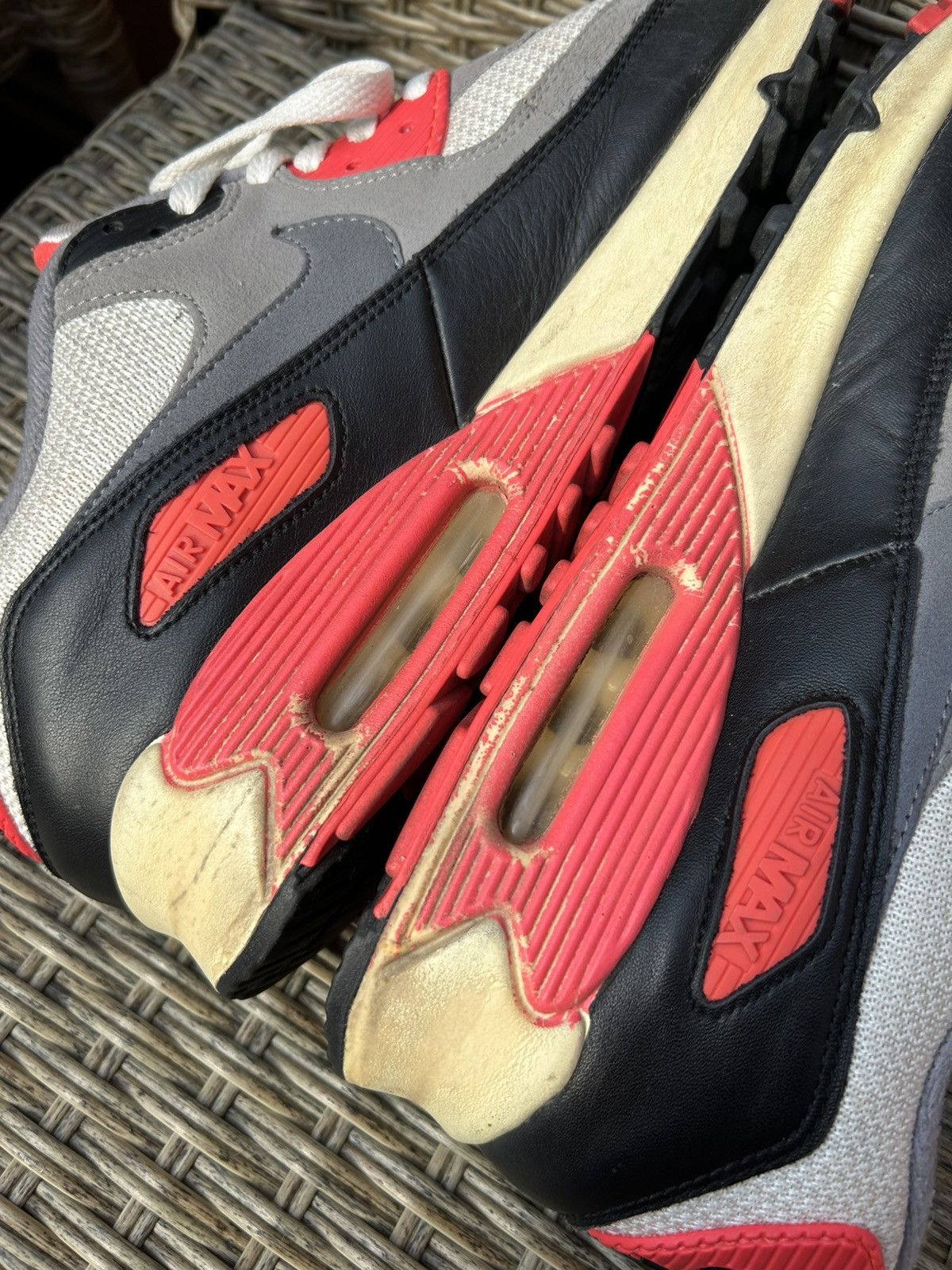 Nike × Vintage Nike Air Max 90 Infrared Vintage OG 2013 Size 10 543361-161 Size US 10 / EU 43 - 6 Thumbnail