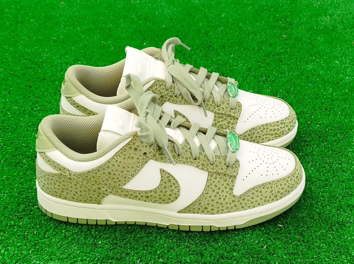 Nike Shoes Nike Dunk Low Safari Oil Green Size US 9 / IT 39 - 1 Thumbnail