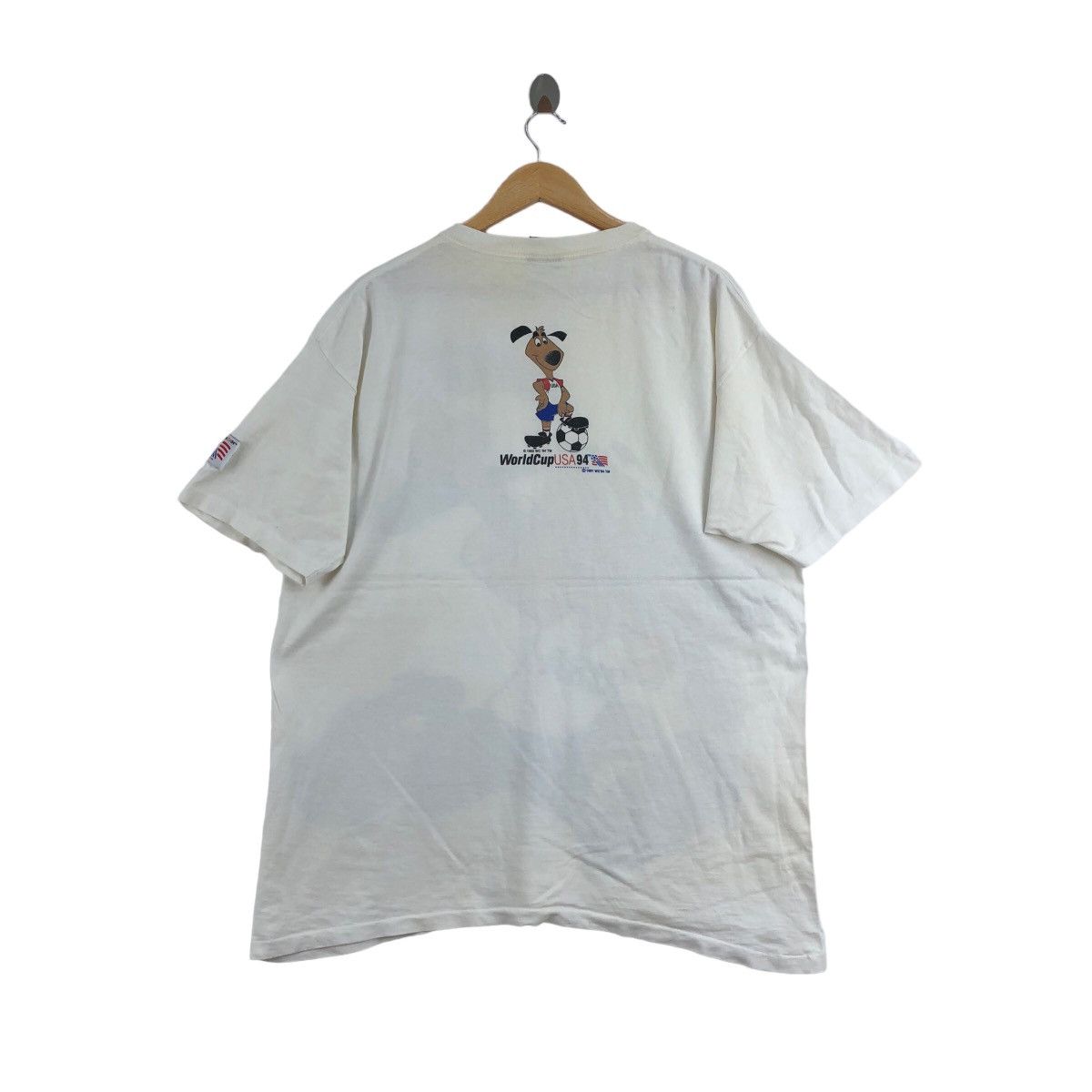 Vintage Vintage World Cup USA 94 T-Shirt Big Logo Sportswear Size US XL / EU 56 / 4 - 4 Thumbnail