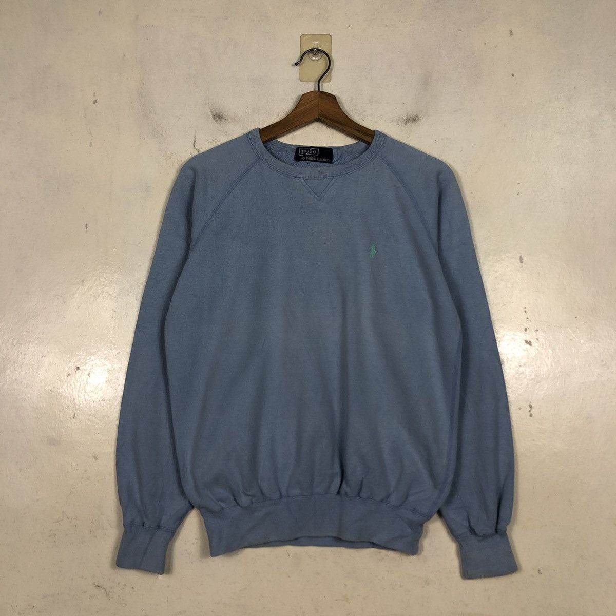 Polo Ralph Lauren 📌Vintage Sweatshirt Crewneck Polo Ralph Lauren Baby Blue Size US M / EU 48-50 / 2 - 3 Thumbnail