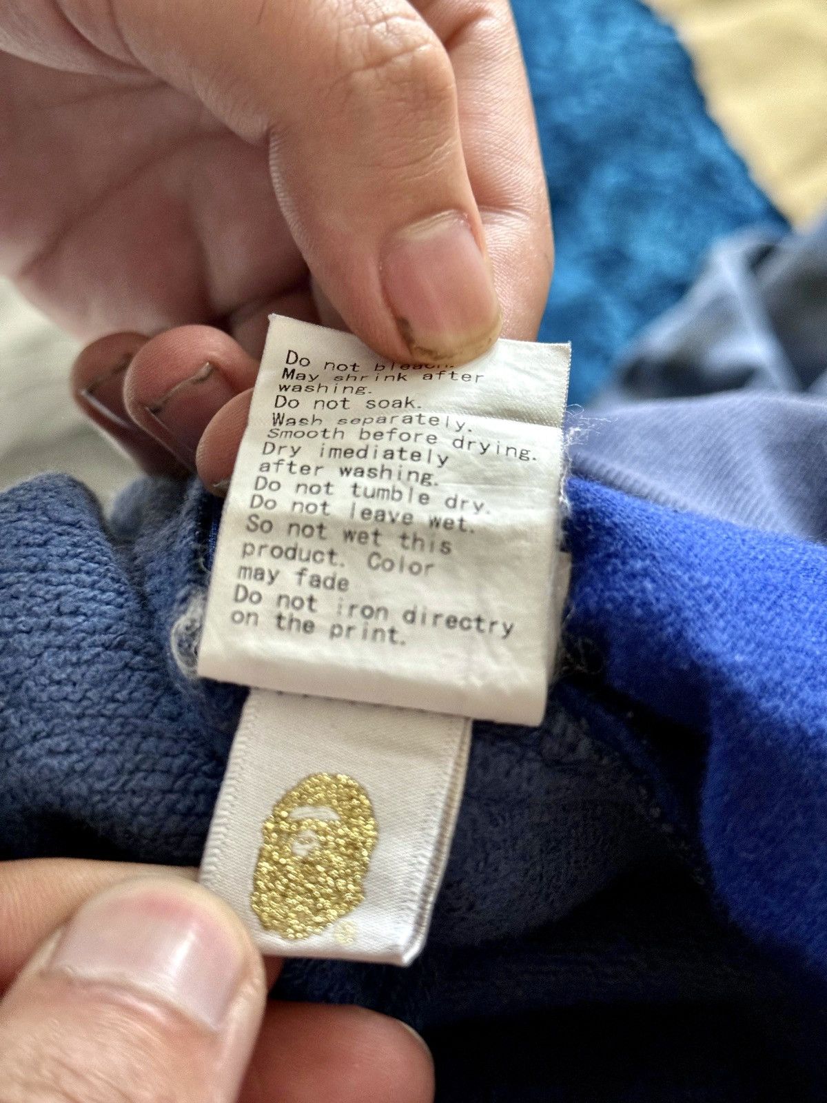 Bape RARE BAPE SPELL OUT BLUE CAMO JOGGERS Size US 32 / EU 48 - 10 Thumbnail