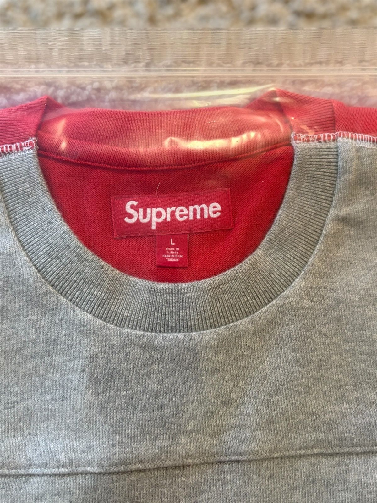 Supreme Supreme Split L/S Football Top Grey Size US L / EU 52-54 / 3 - 2 Thumbnail