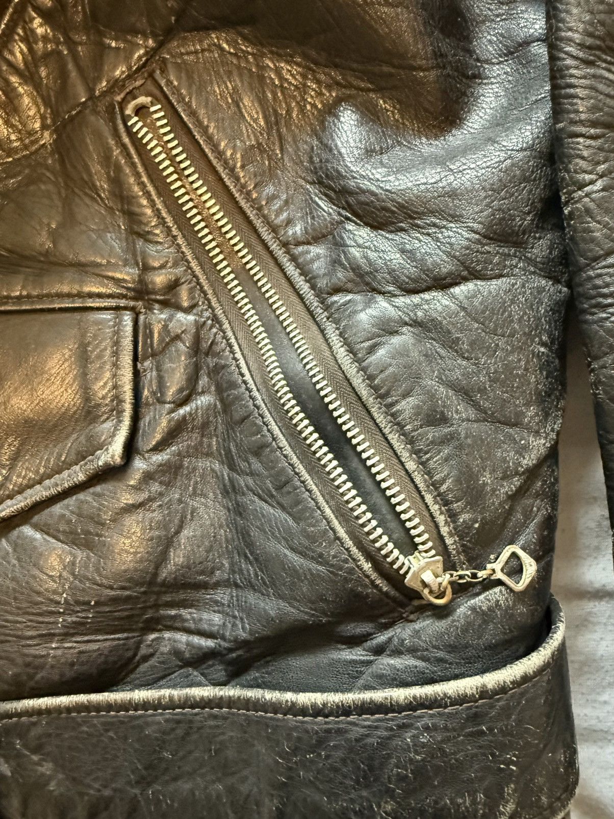 Vintage Horsehide Grais Leather Jacket Size US M / EU 48-50 / 2 - 6 Thumbnail