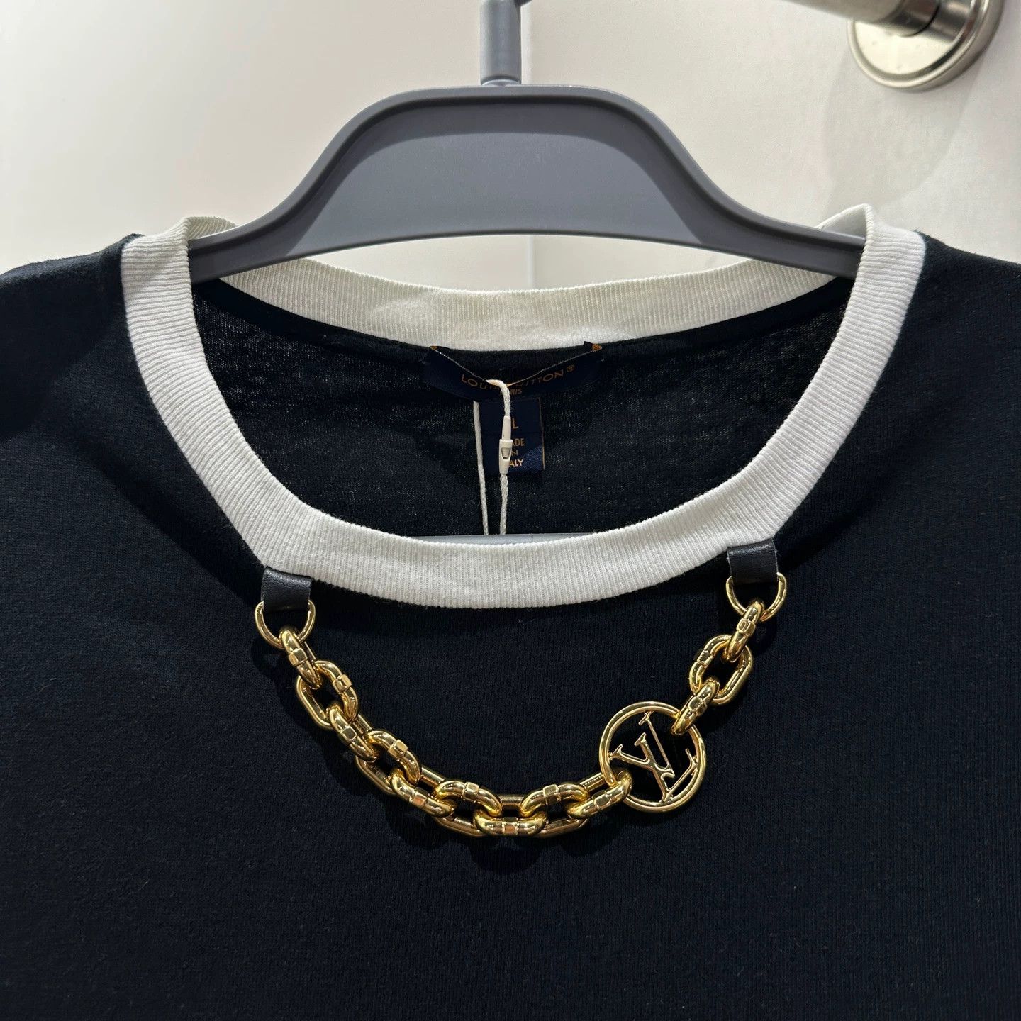 Louis Vuitton LOUIS VUITTON Gold Chain Colorblock SS T XL Size XL / US 12-14 / IT 48-50 - 6 Thumbnail