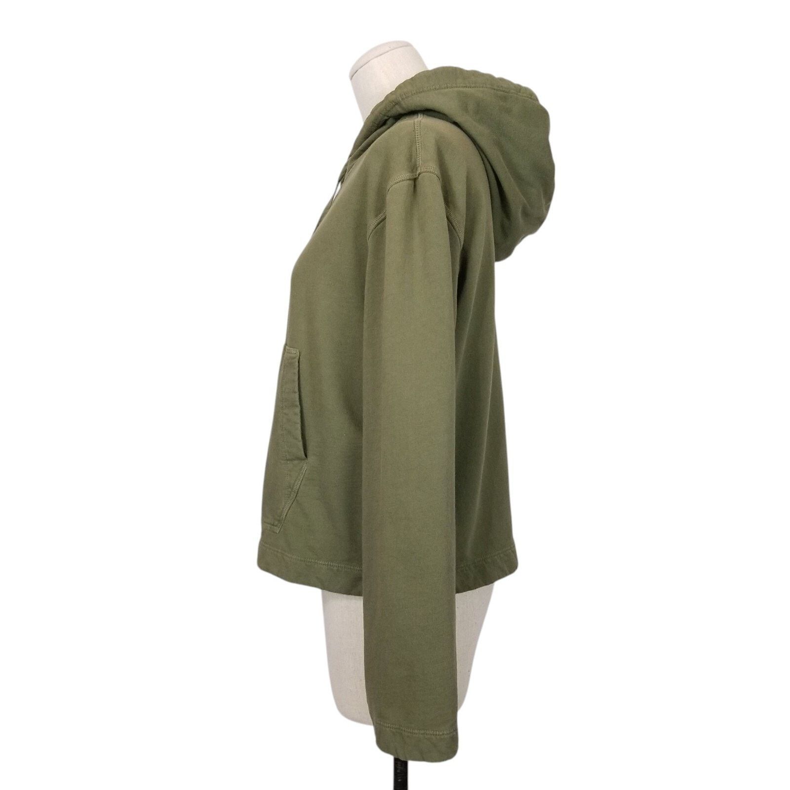 Other Raquel Allegra Crop Hoodie Army Green Sz Small Size S / US 4 / IT 40 - 2 Thumbnail