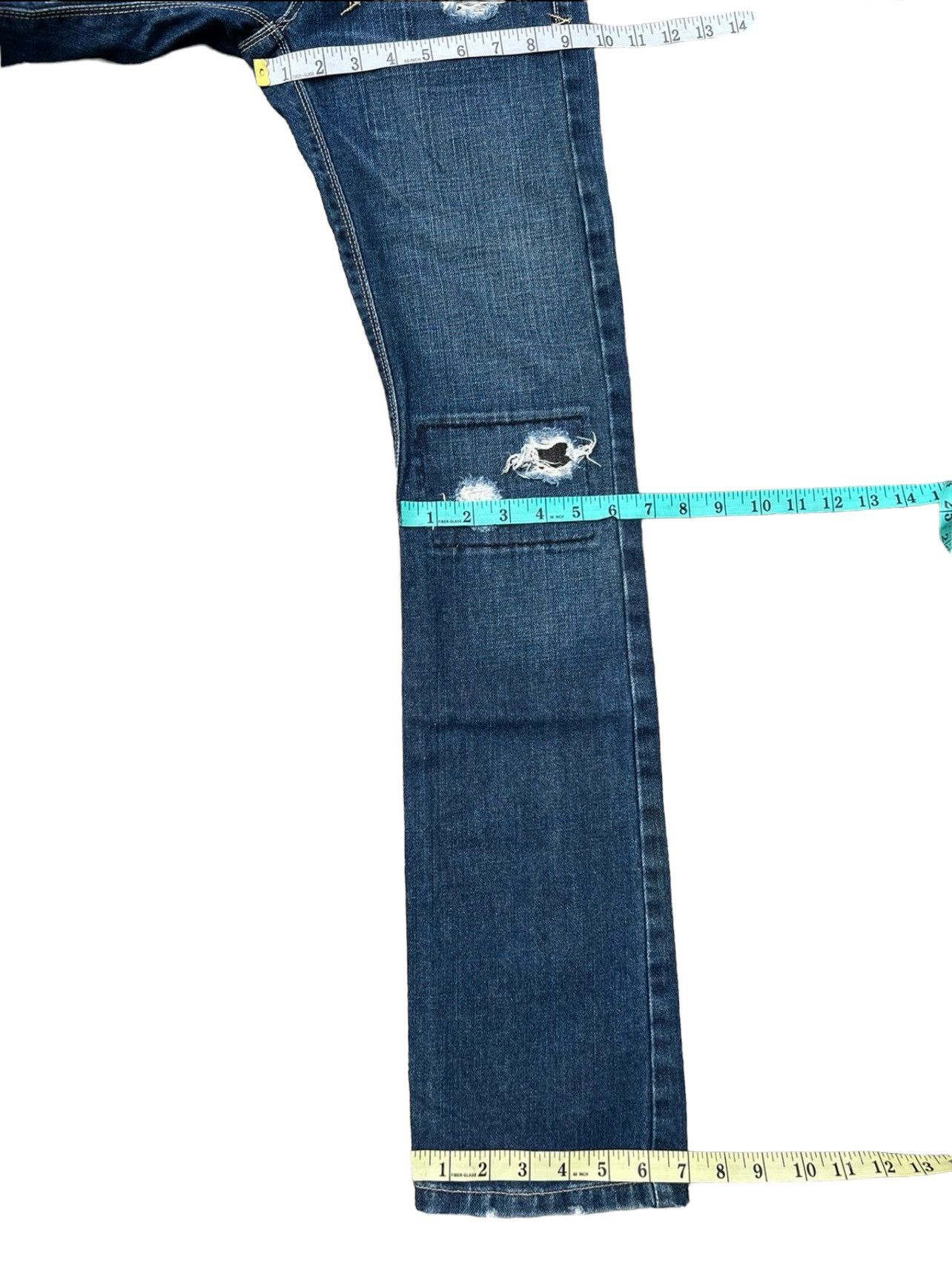 Ksubi Tsubi Australia Super Ruin Canyon Scooter Denim Jeans Size US 27 - 4 Thumbnail