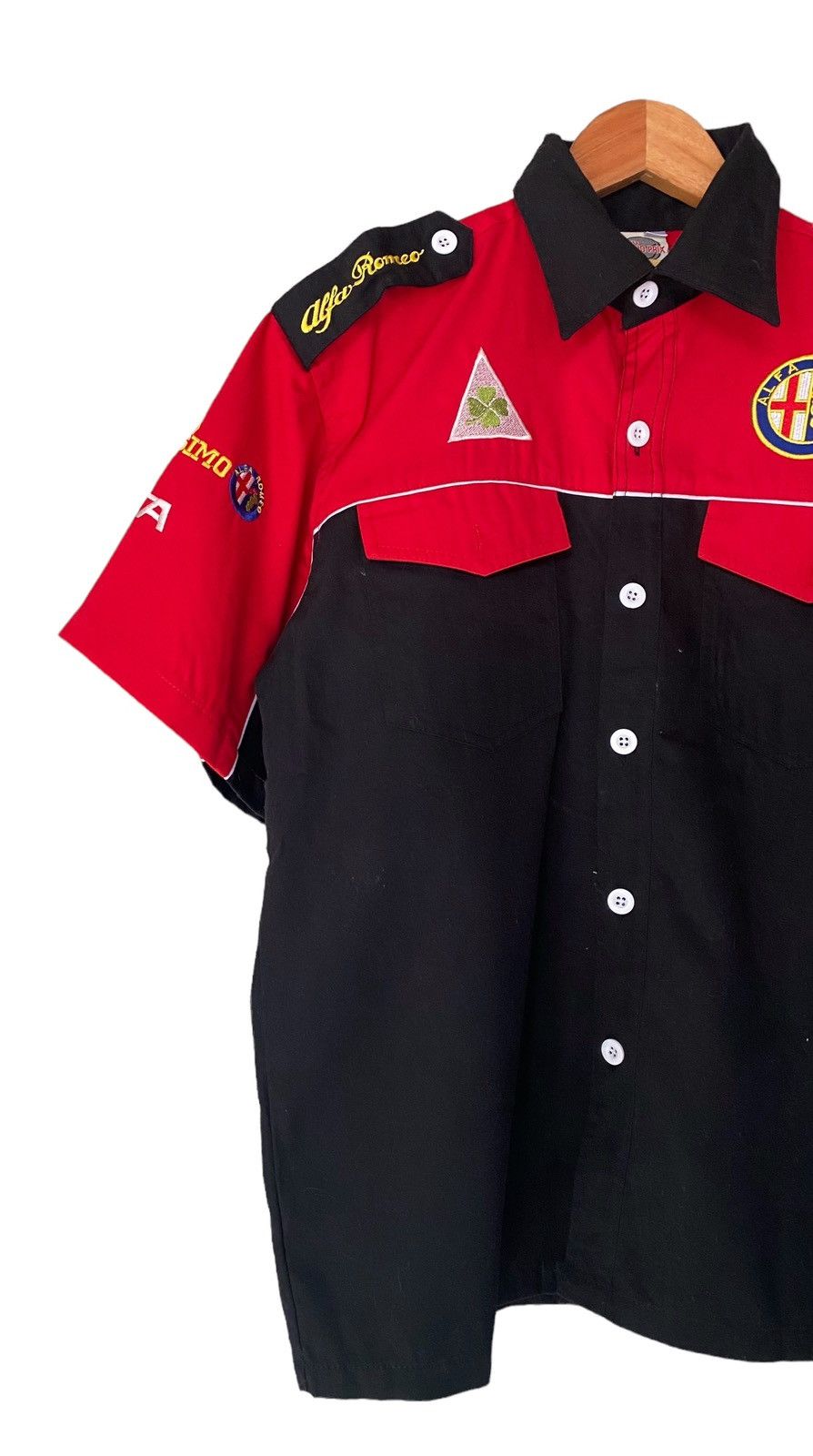 Vintage × uniform experiment Vintage Motorsport Uniform Alfa Romeo Button Shirt Size US M / EU 48-50 / 2 - 3 Thumbnail