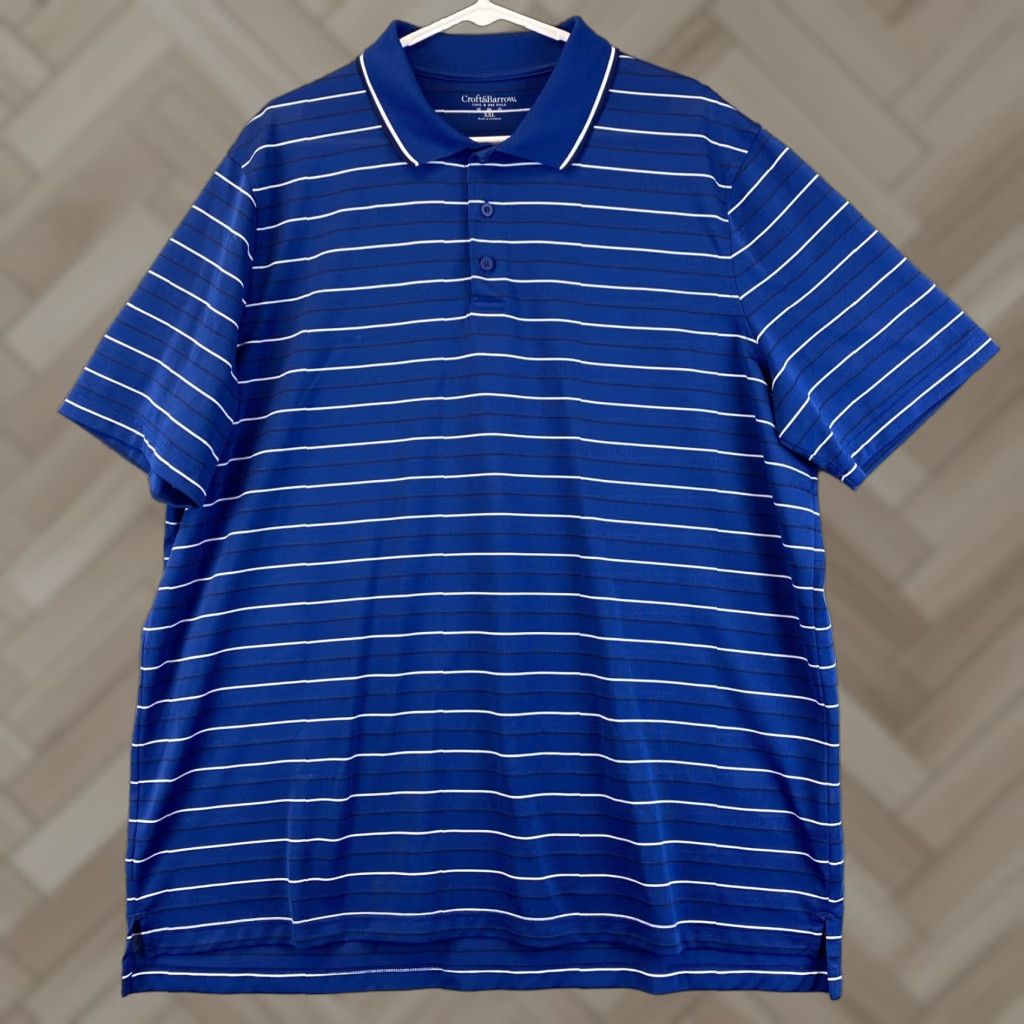 Croft & Barrow Croft & Barrow Quick Dry Polo Shirt Men's XXL Short Sleeve BLUE 55-18 / 2XL Size US XXL / EU 58 / 5 - 1 Thumbnail