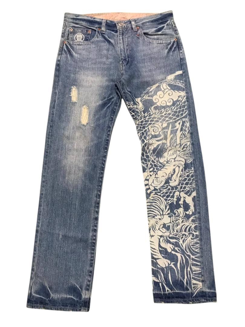 RARE‼️‼️ Buden Sukajan Dragon Tiger Ovp Jeans