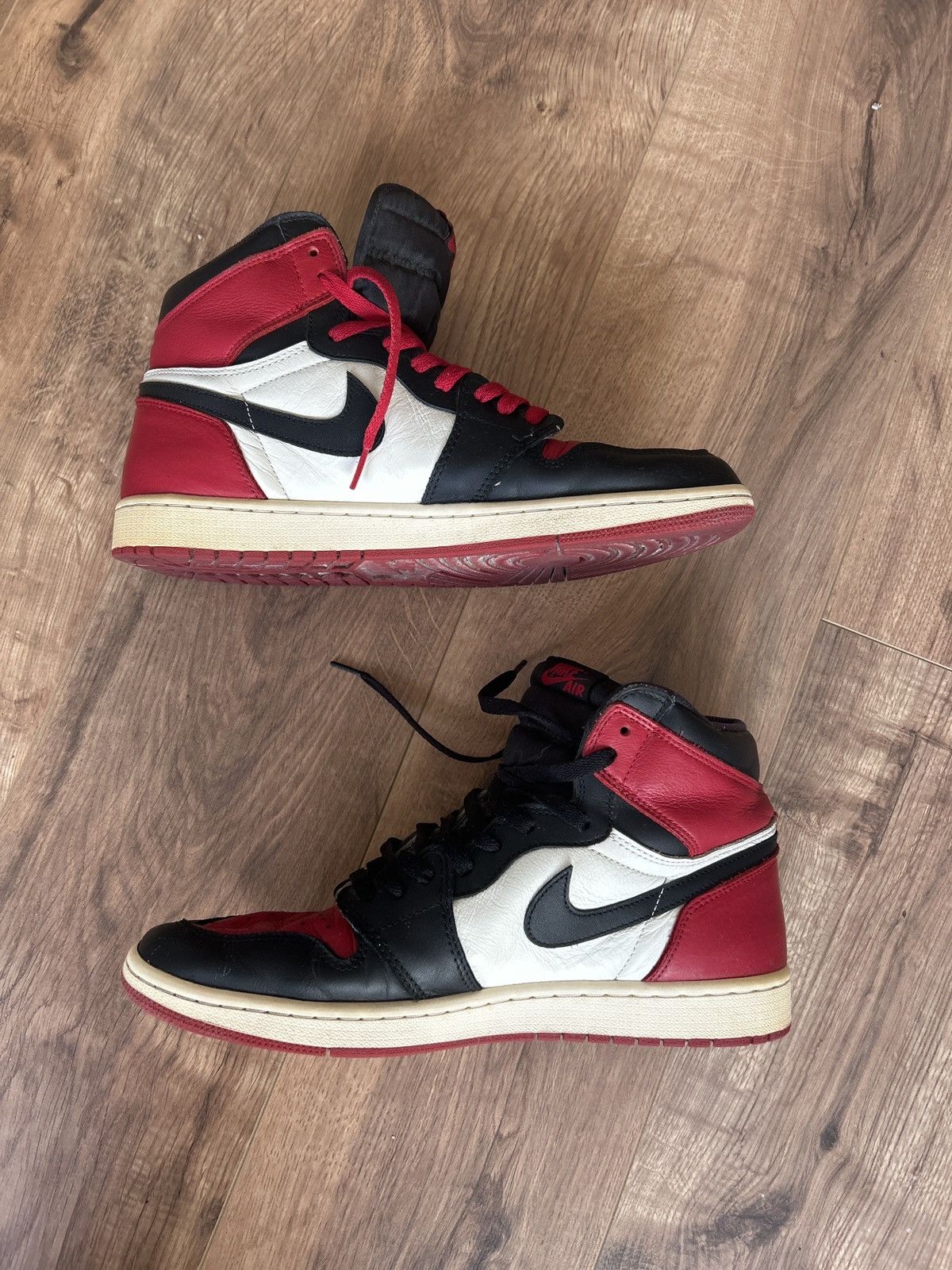Jordan Brand × Nike Air Jordan 1 Retro High OG "Bred Toe" Size US 14 / EU 47 - 1 Thumbnail