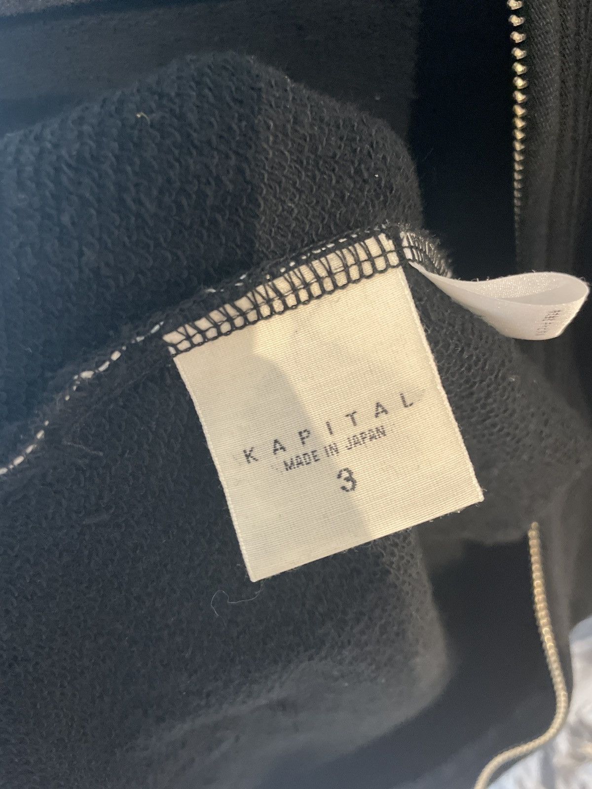 Kapital Kapital Fleece Smiley Zip Up Black Size 3 Size US L / EU 52-54 / 3 - 6 Thumbnail