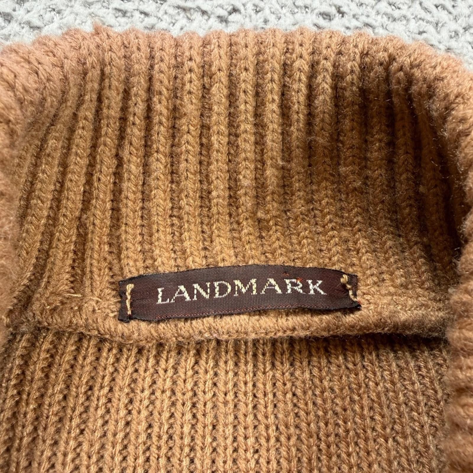 Other Vintage 80s Landmark Mens Genuine Suede Leather Knit Jacket Size US M / EU 48-50 / 2 - 5 Thumbnail