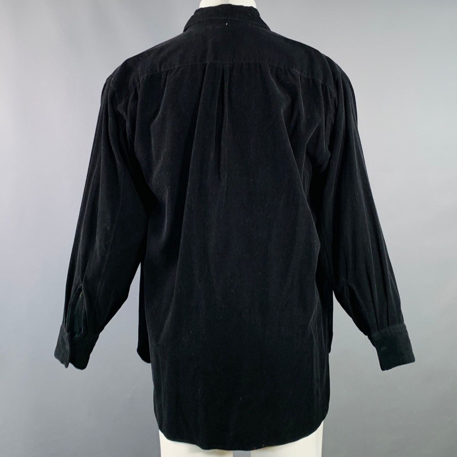 Markaware Size M Black Corduroy Cotton Oversized Two Pockets Shirt Size US M / EU 48-50 / 2 - 3 Thumbnail