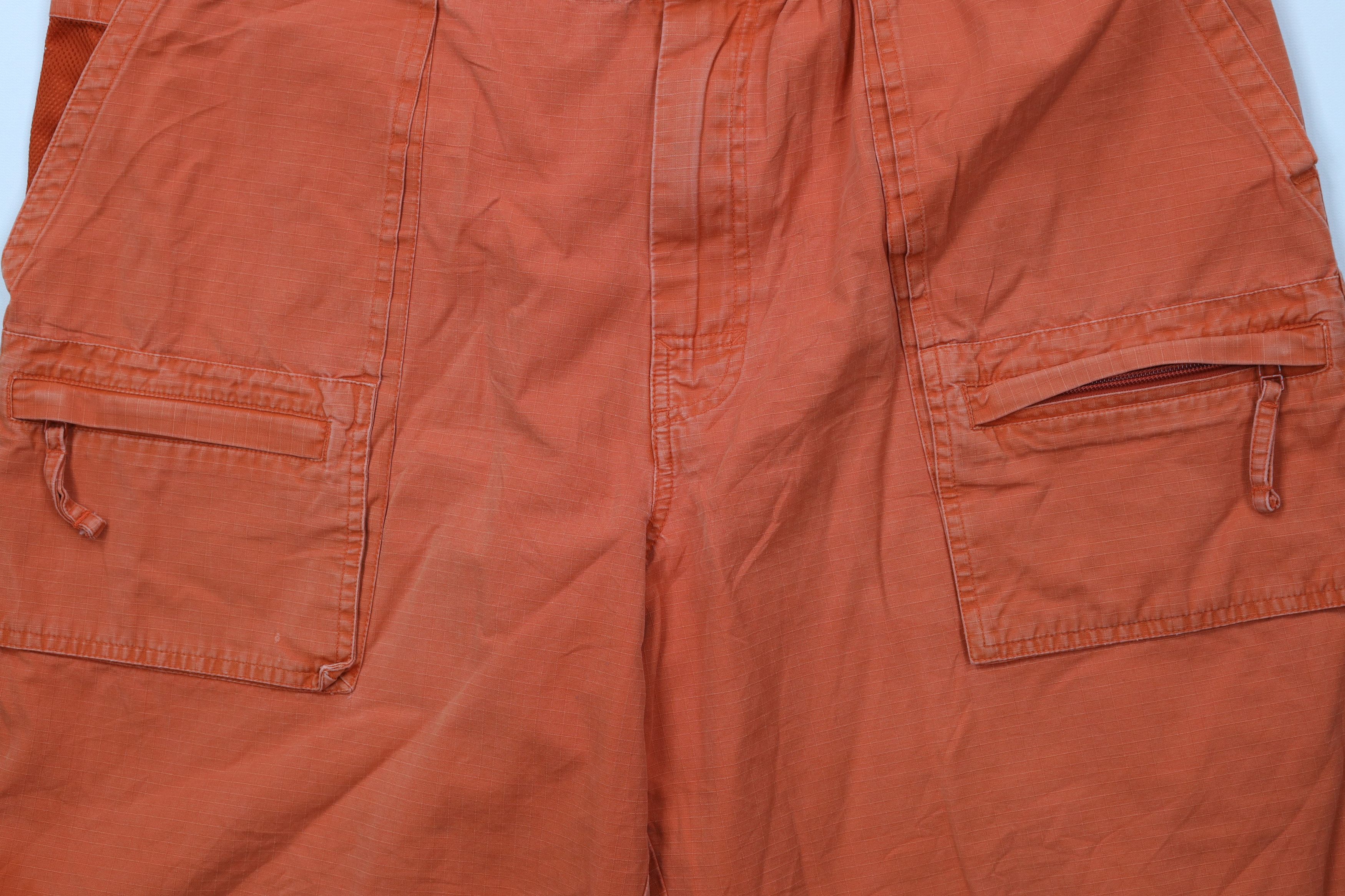 Gap Vintage Y2K 2000 Gap Ripstop Cargo Shorts Orange Cotton Size US 36 / EU 52 - 3 Thumbnail