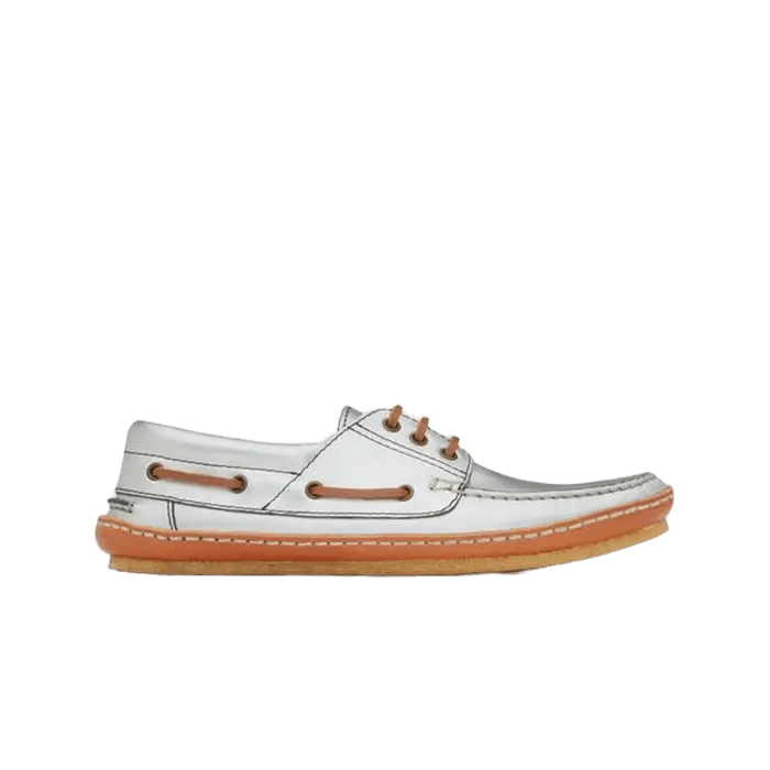 Saint Laurent Paris o1bcso1str1224 Ashe Boat Shoe in Silver Size US 10 / EU 43 - 1 Preview