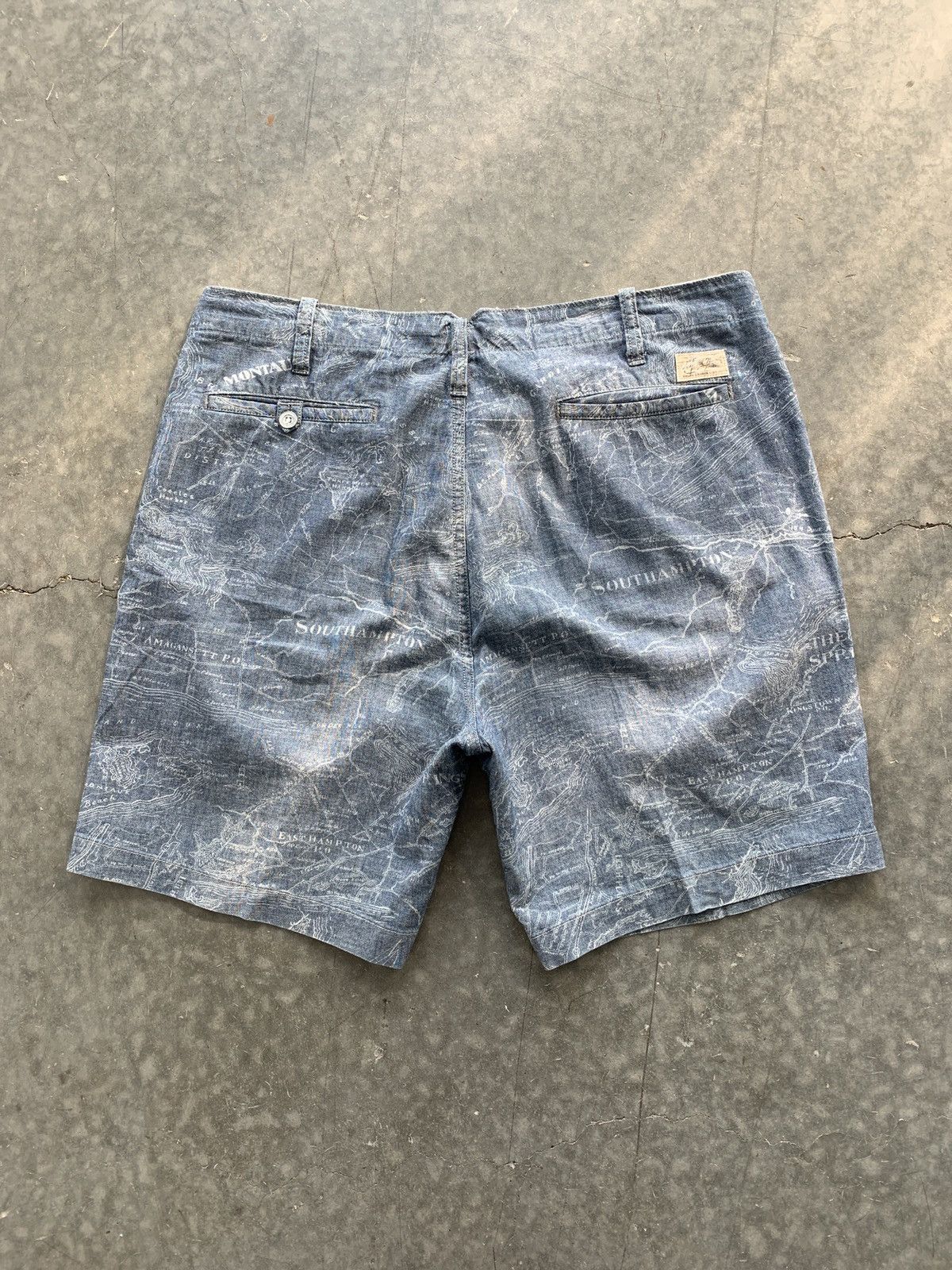 Polo Ralph Lauren Vintage Y2K Polo Ralph Lauren Maritime Map Shorts Printed Size US 34 / EU 50 - 6 Thumbnail