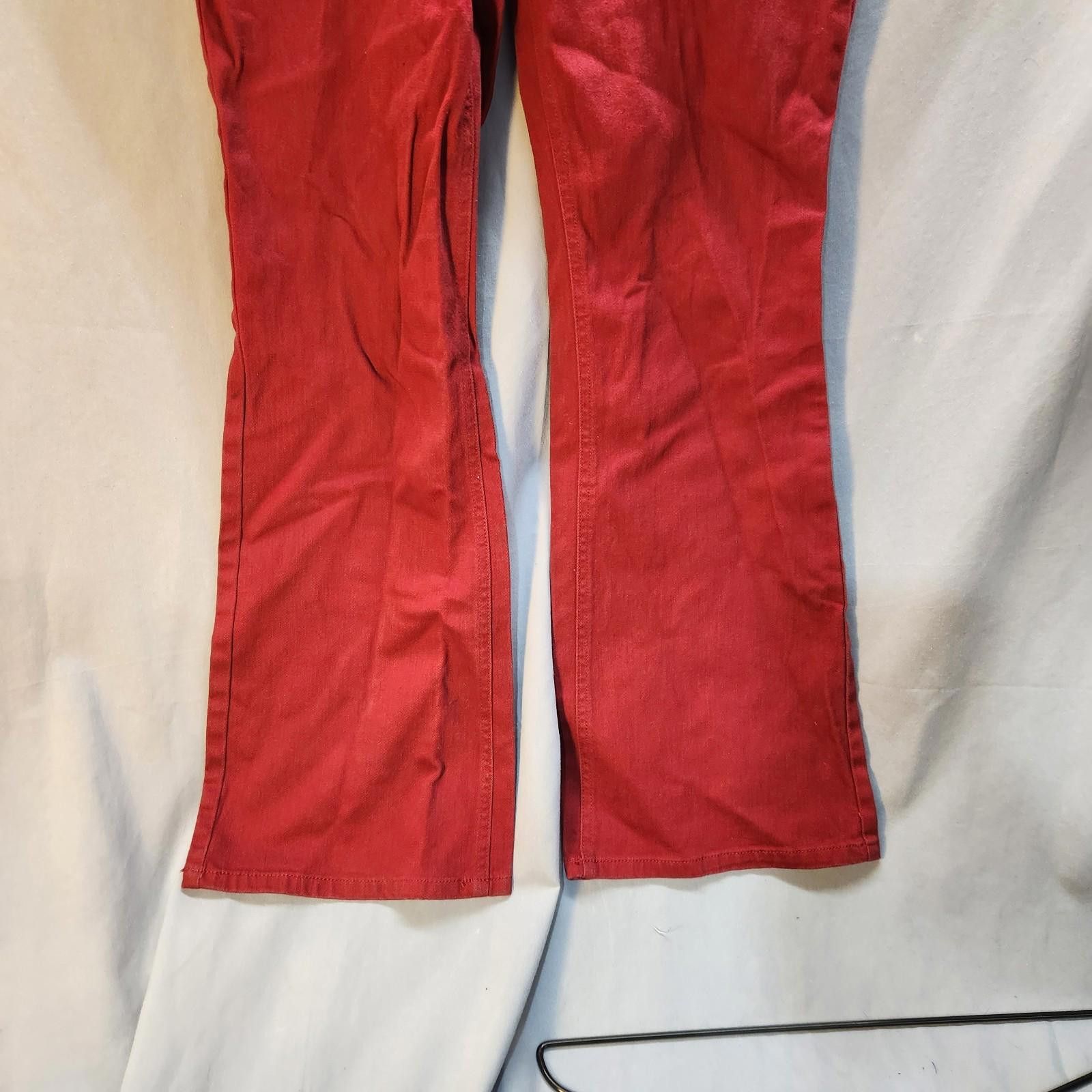 Designer Vintage Red Gitano Jeans Size 12 Size 34" / US 12 / IT 48 - 2 Thumbnail