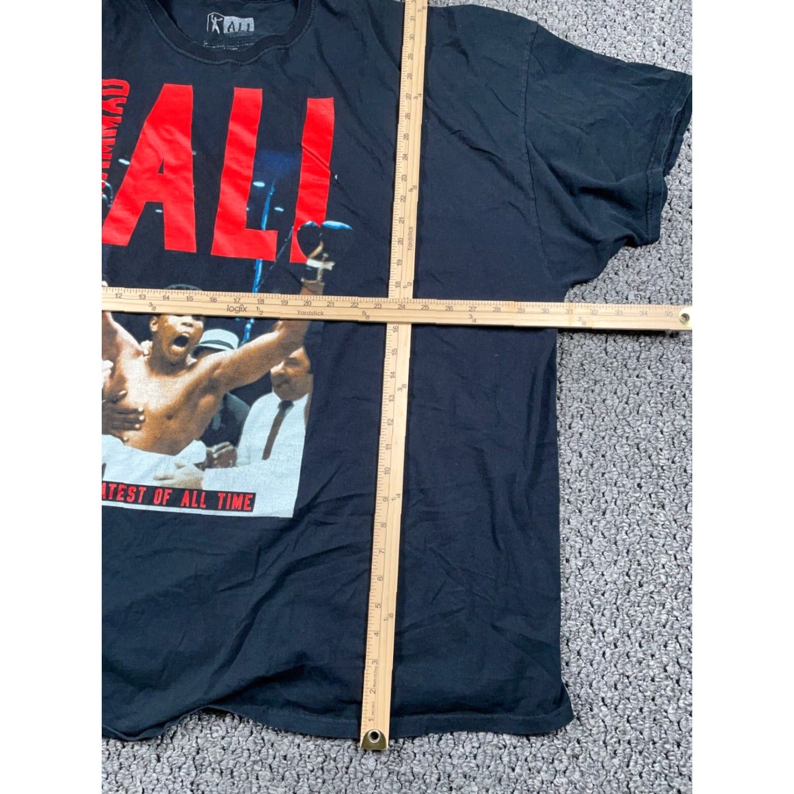 Vintage VINTAGE Muhammed Ali Big Print T-Shirt Adult 5X Black Boxing Retro Streetwear Official Size US XXL / EU 58 / 5 - 4 Thumbnail