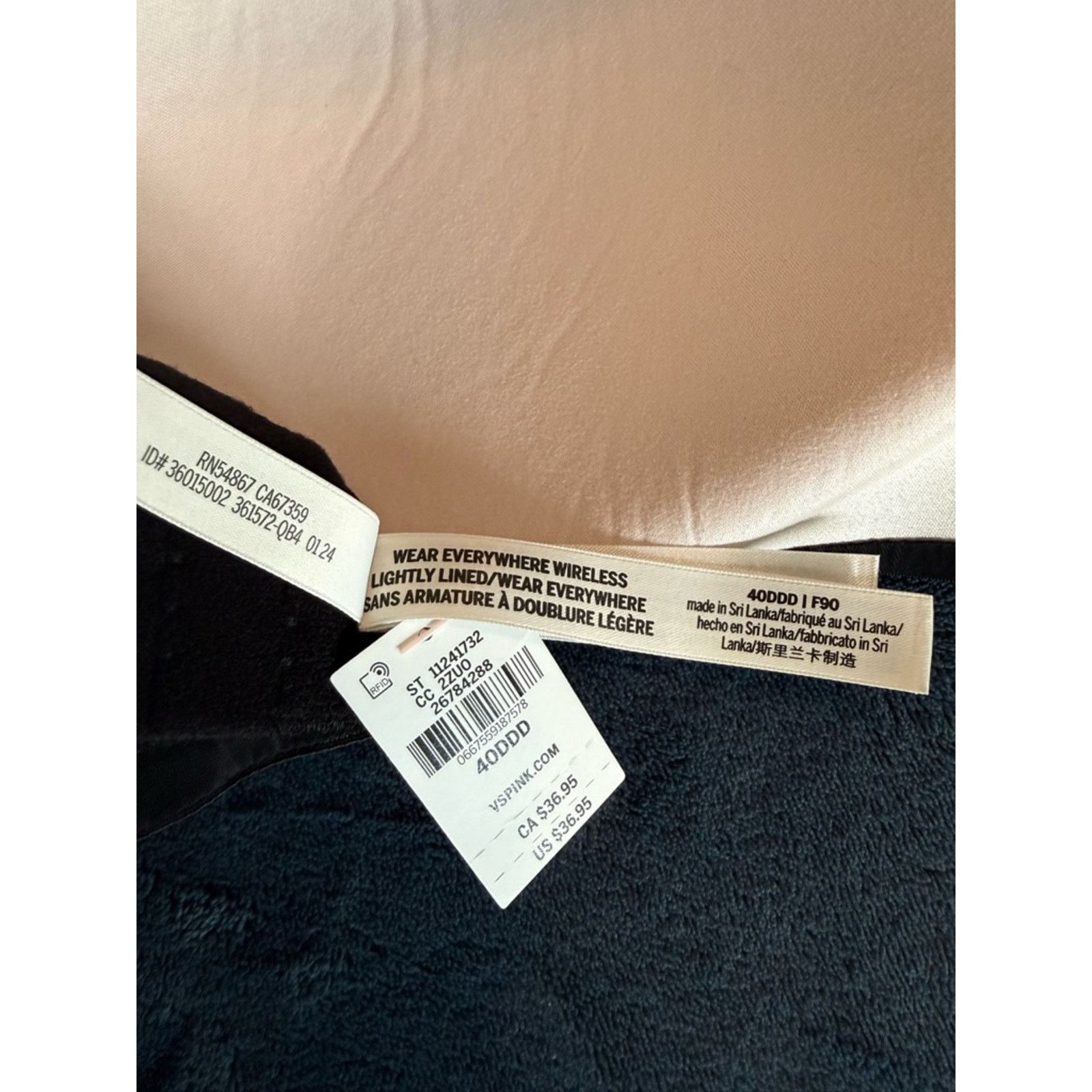 Pink VS PINK Wear Everywhere Wireless Bra Size 40DDD Size ONE SIZE - 5 Thumbnail