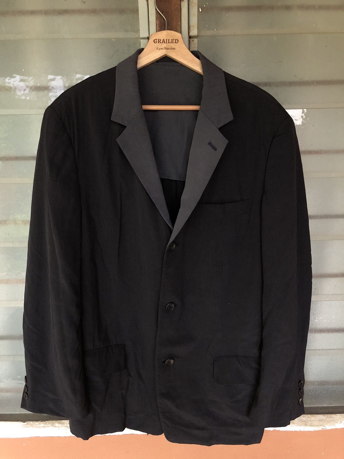 Yohji Yamamoto Vintage Y’s Yohji Yamamoto Men’s Coat Jacket Size US M / EU 48-50 / 2 - 2 Thumbnail