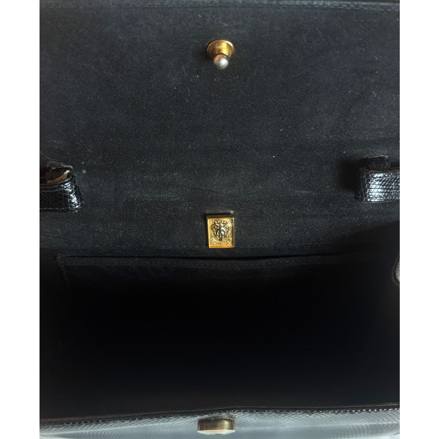 Gucci Gucci Vintage Black Genuine Lizard 2-Way Clutch Size ONE SIZE - 3 Thumbnail
