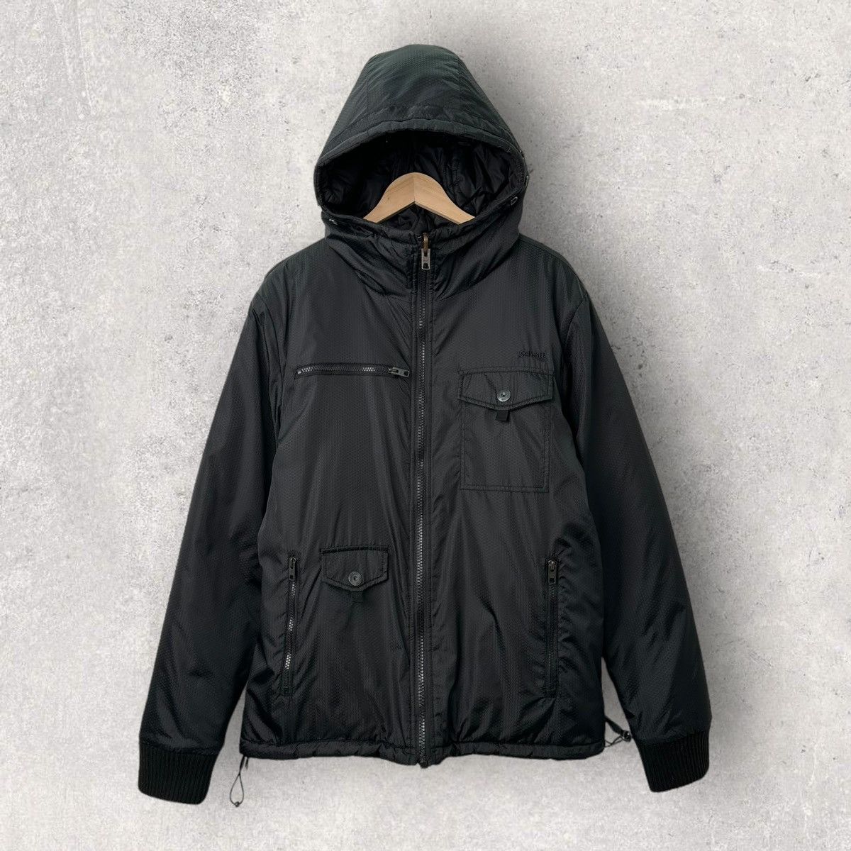 Schott SCHOTT Reversible Multipocket Quilted Hooded Jacket Size US XXL / EU 58 / 5 - 3 Thumbnail