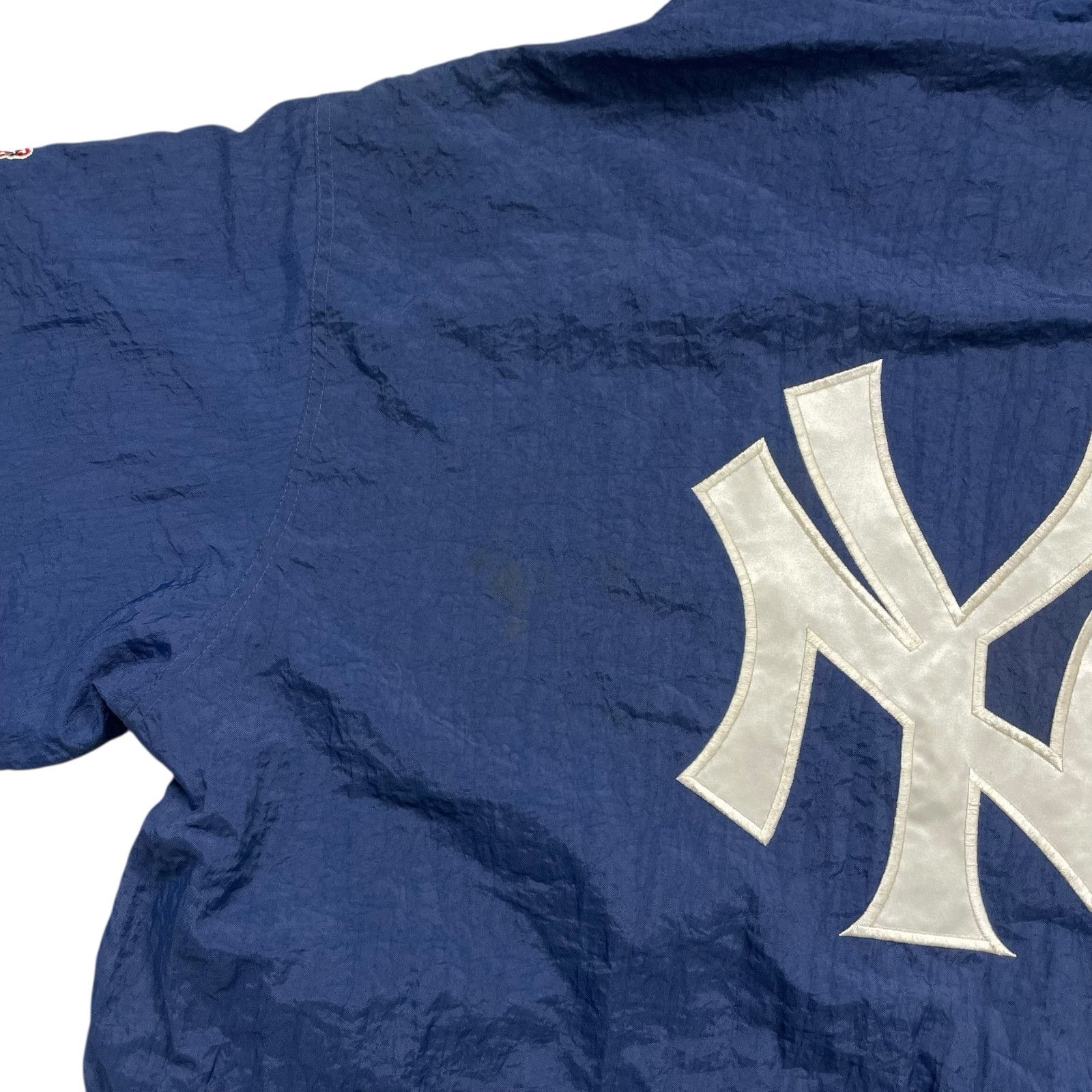 MLB VTG 90s NEW YORK YANKEES HOODED STARTER QUILT LINING JACKET Size US XL / EU 56 / 4 - 11 Thumbnail