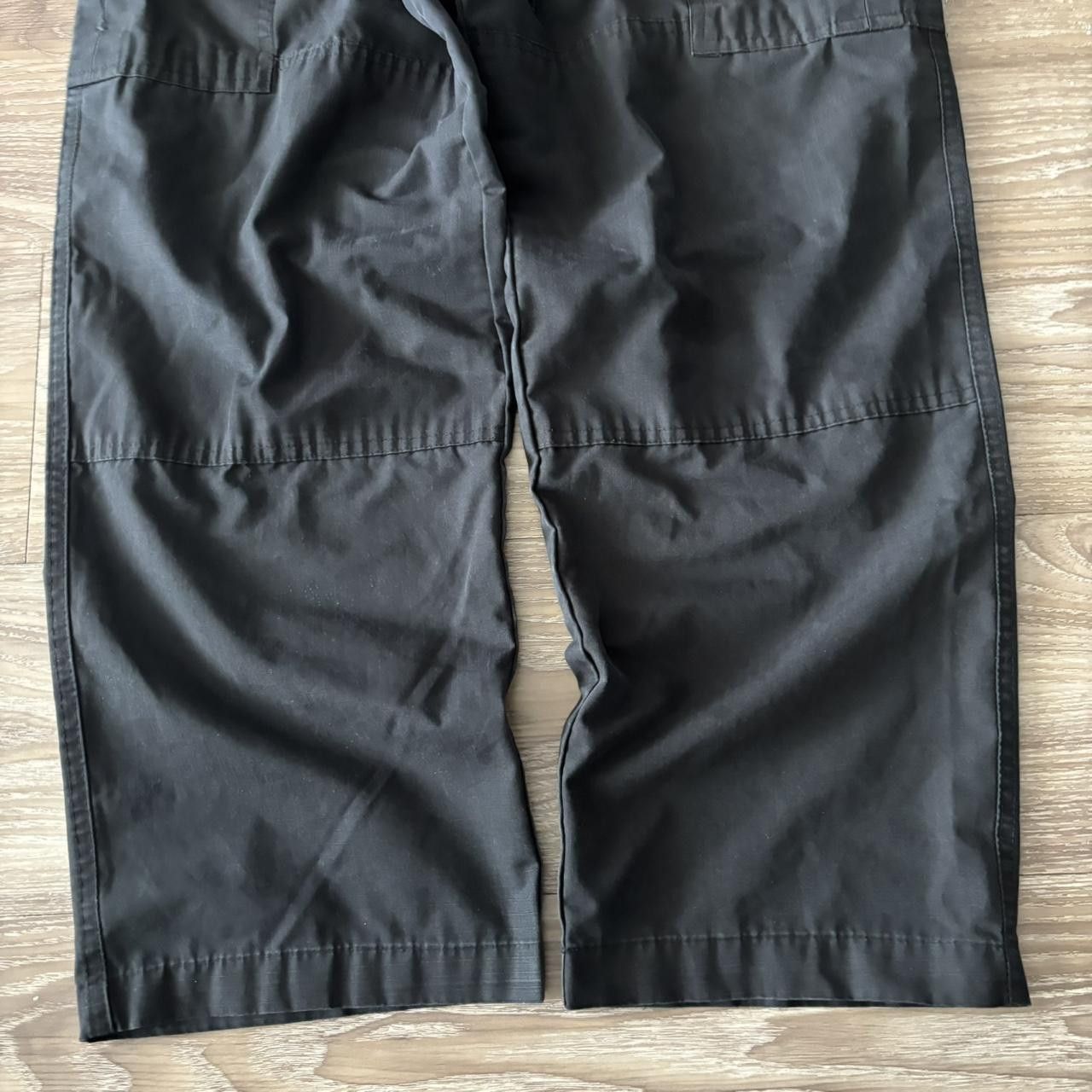 Japanese Brand Crazy Vintage Y2K/2000s Baggy Black Workwear Skater Cargo Pants! 34x31 Size US 33 - 7 Thumbnail