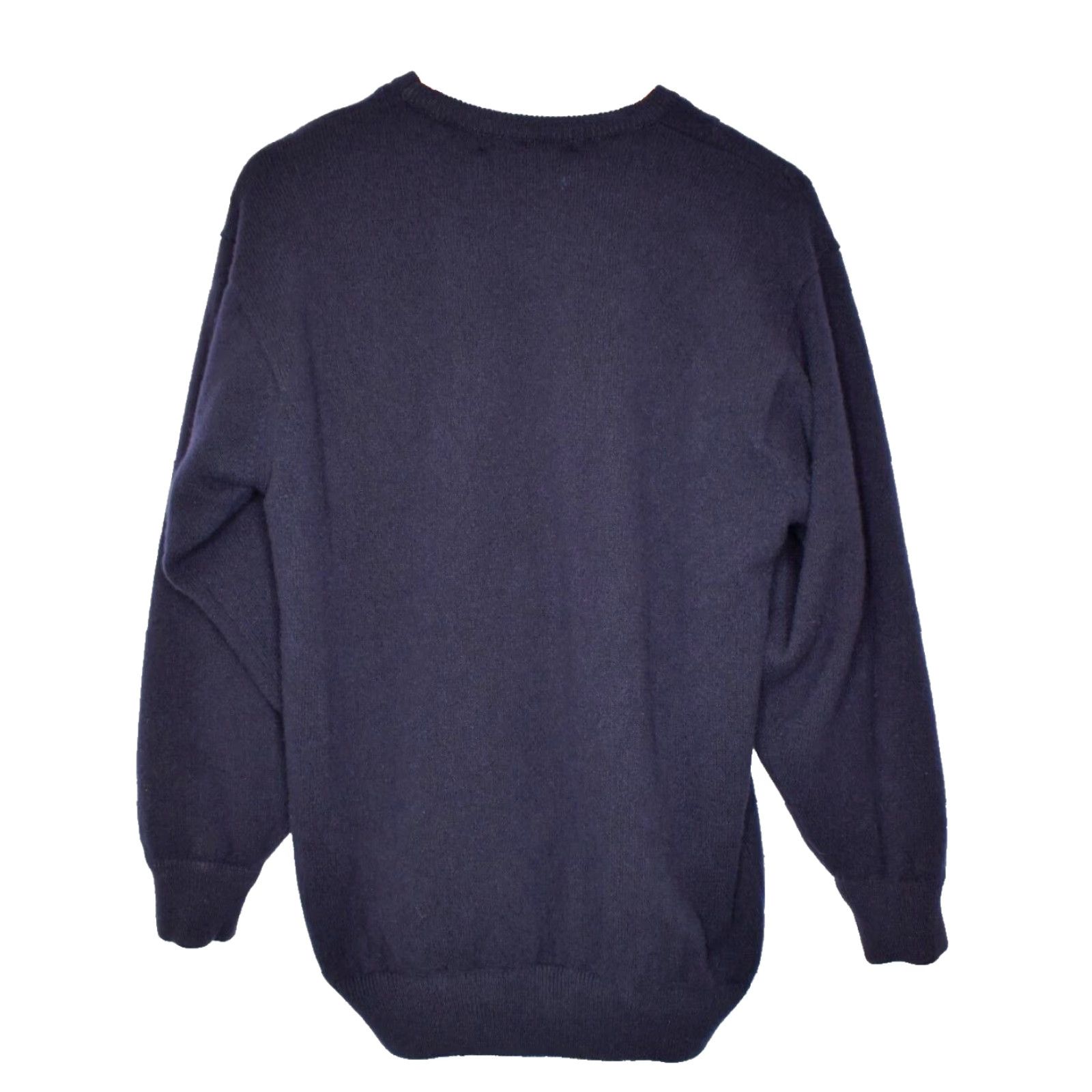 Lyle & Scott Lyle & Scott Long Sleeve Wool Sweater Lined Mens Medium Blue Size US M / EU 48-50 / 2 - 2 Thumbnail